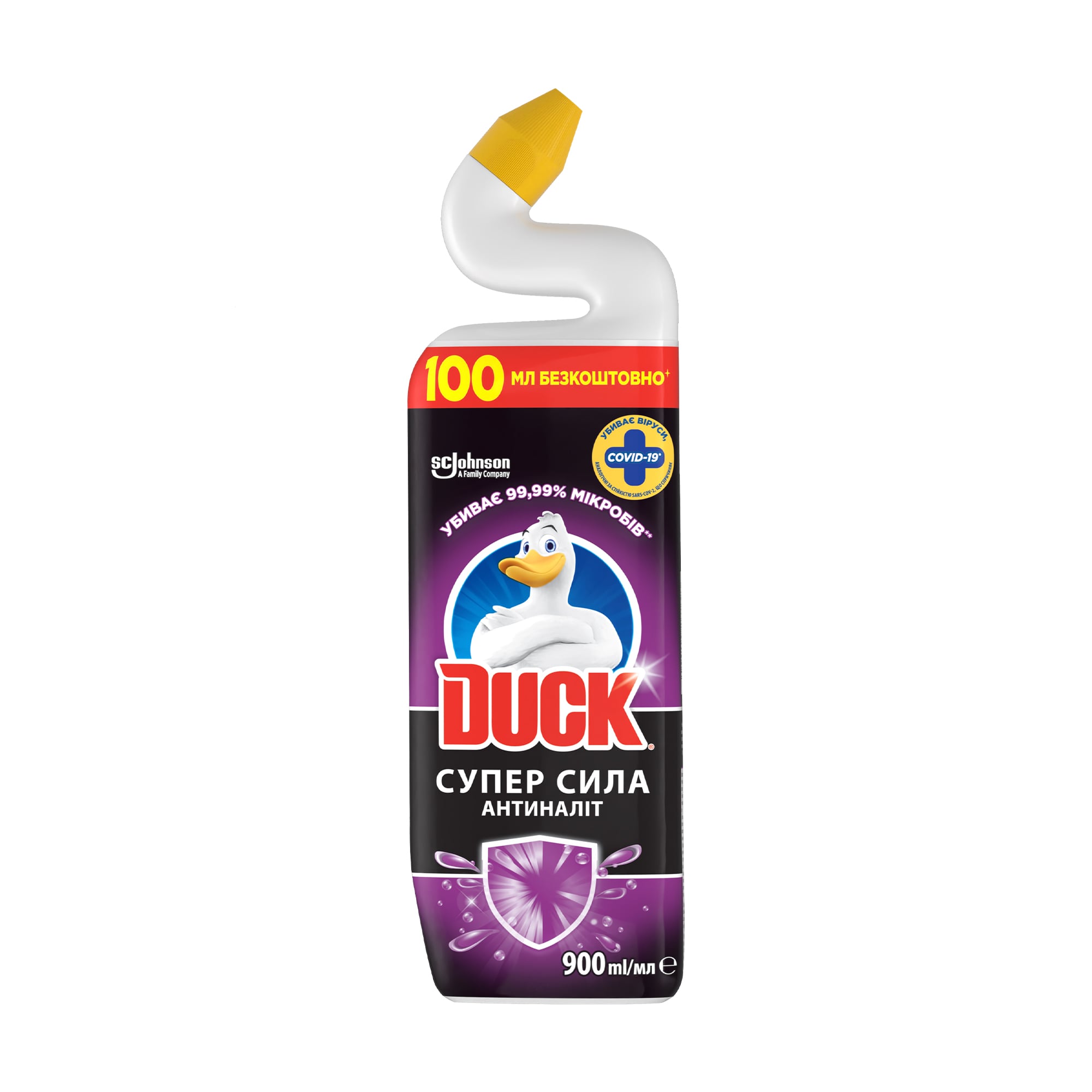 

Засіб для унітазу Duck Супер сила Антиналіт, 900 мл