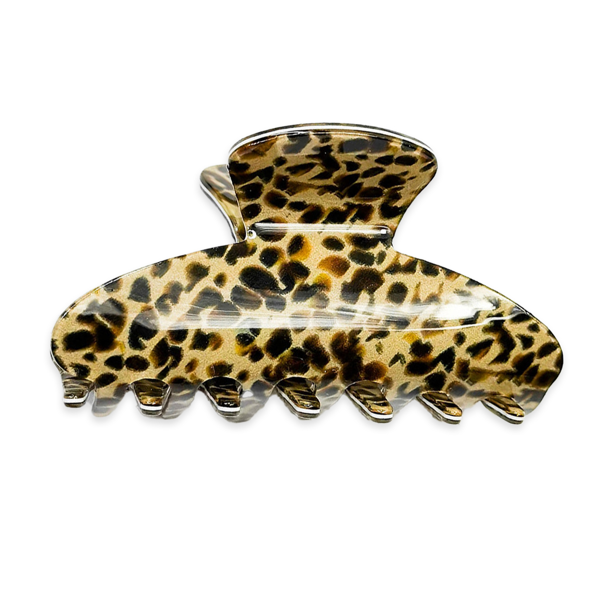 

Заколка для волосся Miso Краб, трикутник, гепард, 1 шт (N019-3b)