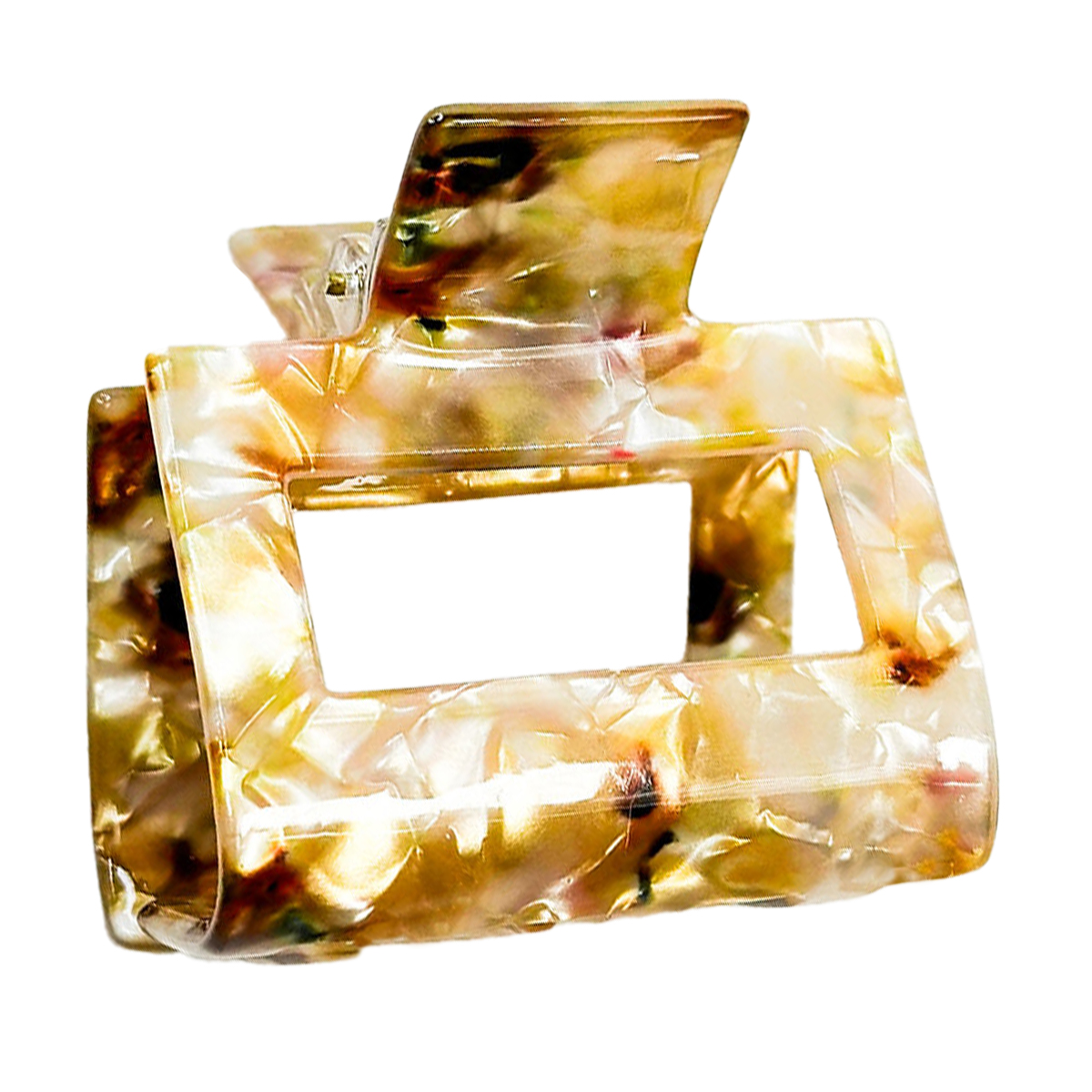 

Заколка для волосся Miso Краб, мармуровий квітковий, 1 шт (N021/9)