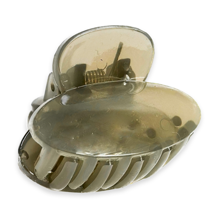 

Заколка для волосся Miso Краб, маленька, овал, прозоро-сіра, 1 шт (N045/4)