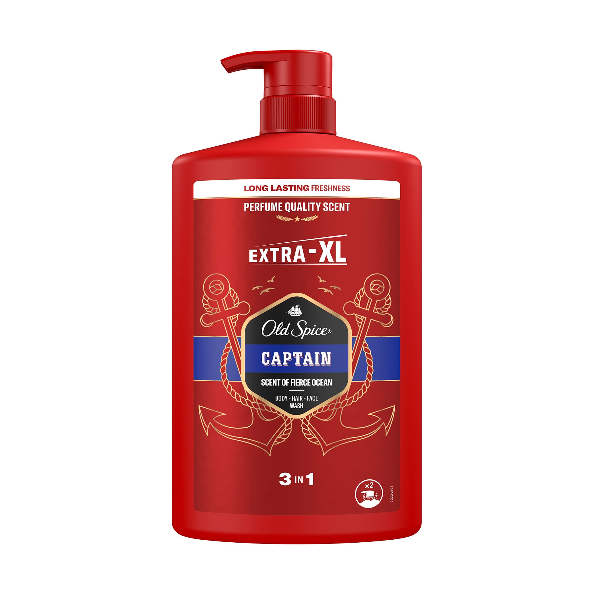 Гель для душу 3-в-1 Old Spice Captain, 1 л