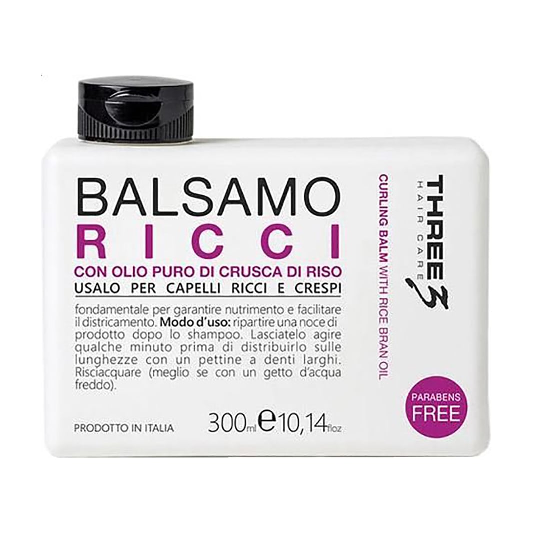 

Бальзам Faipa Roma Three Hair Care Curling Balm для кучерявого волосся, з олією висівок рису, 300 мл