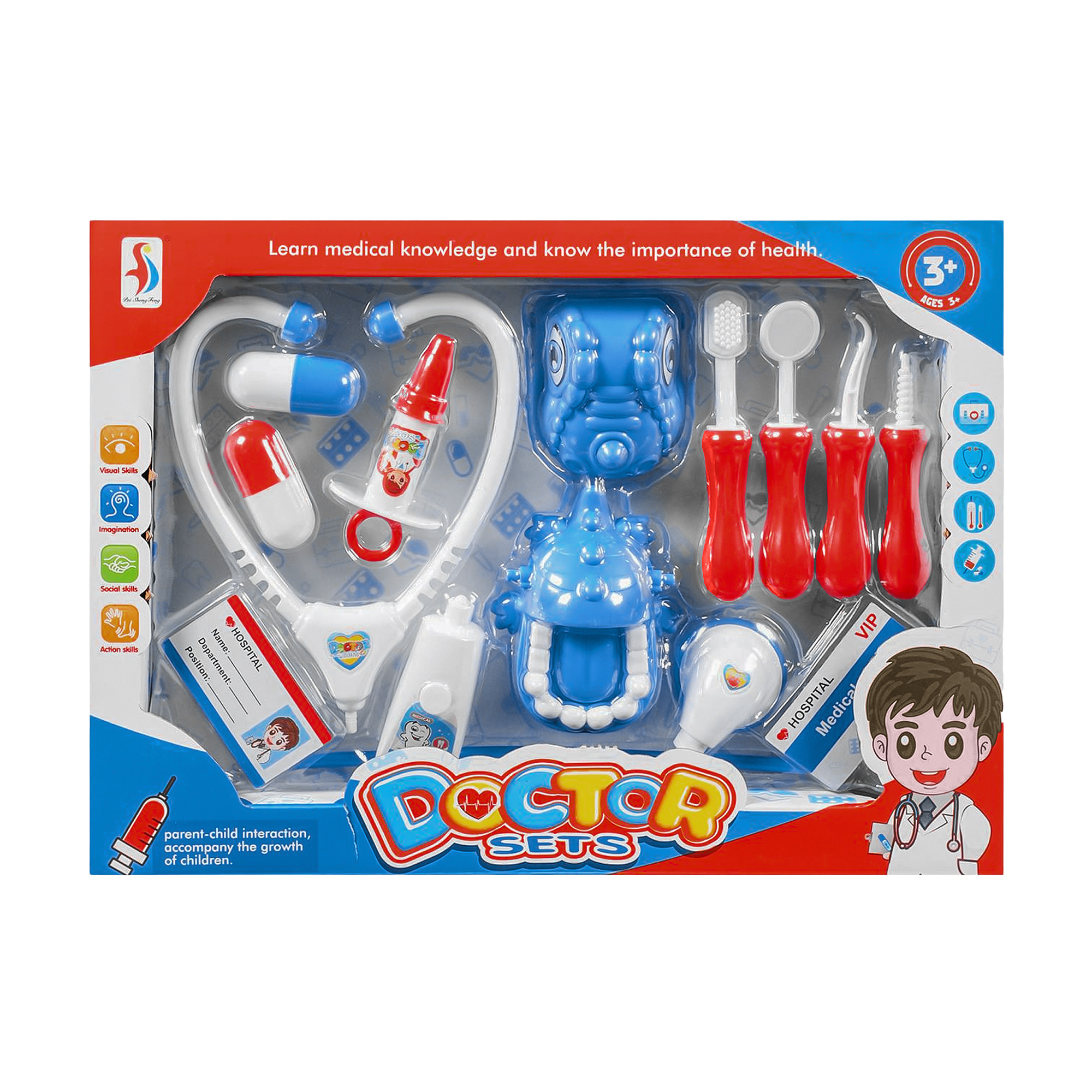 

Дитячий лікарський набір NingToys в коробці, від 3 років (SD169-286)