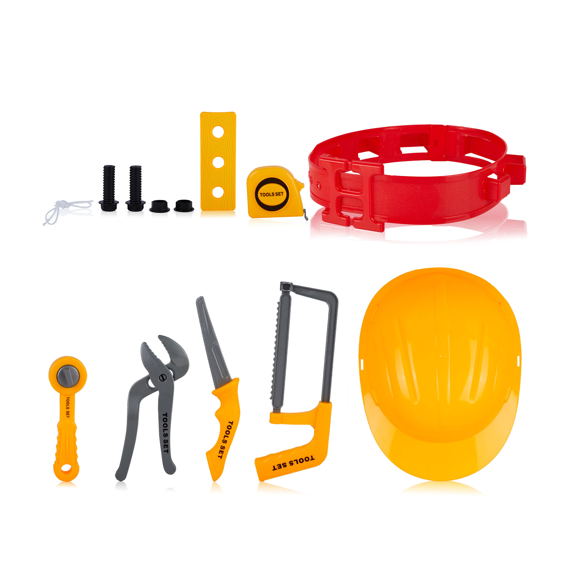 

Дитячий іграшковий набір будівельника ZHENGDEBAO з інструментами та каскою (3688-W07/MH642002)