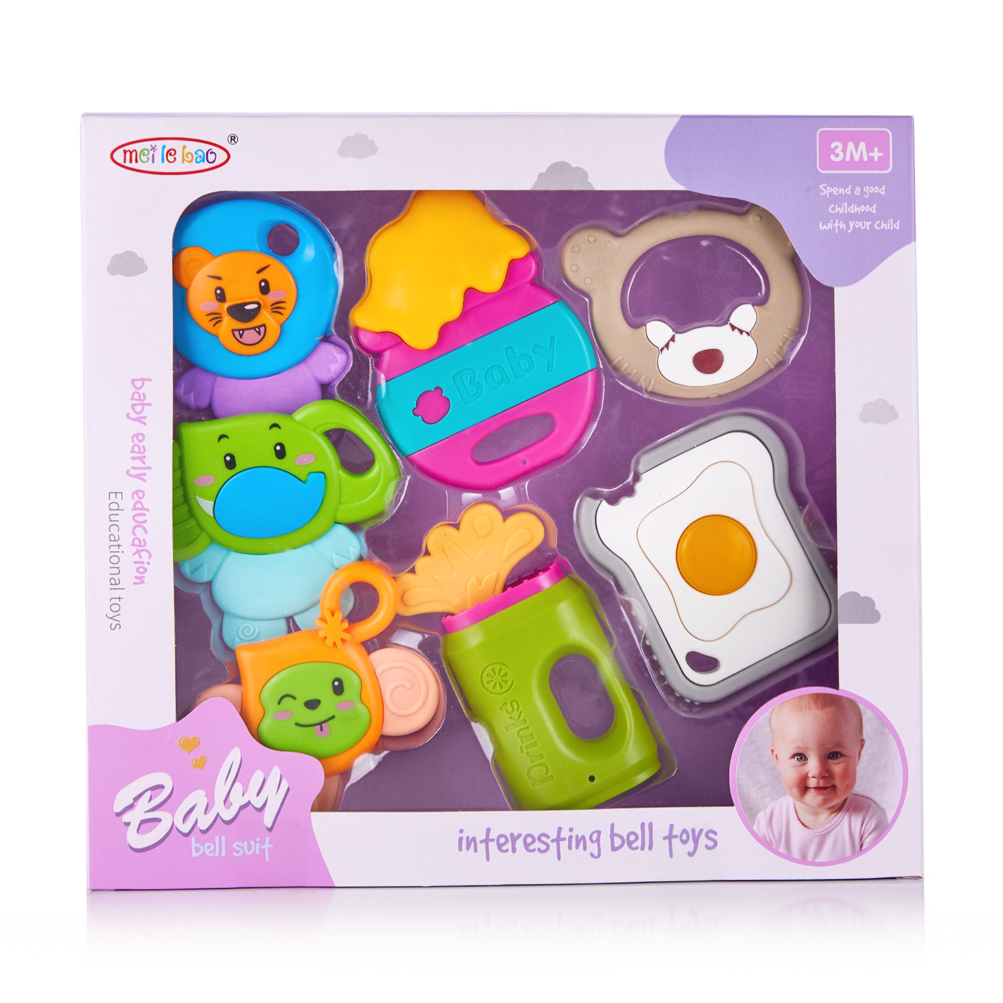 

Набір брязкалець в коробці meilebao, 6 шт (8403-1)