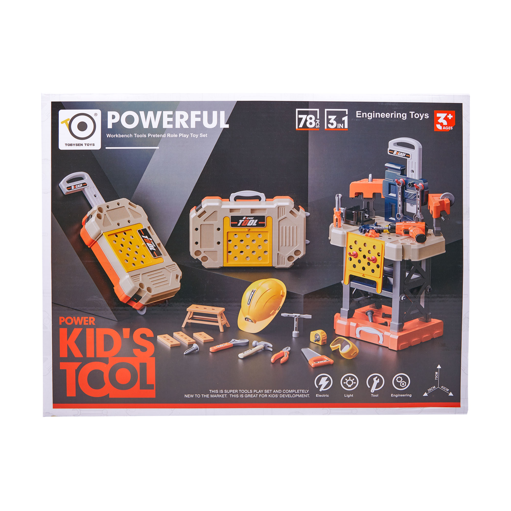 

Дитячий набір інструментів TOBYSEN TOYS зі столиком (8802)