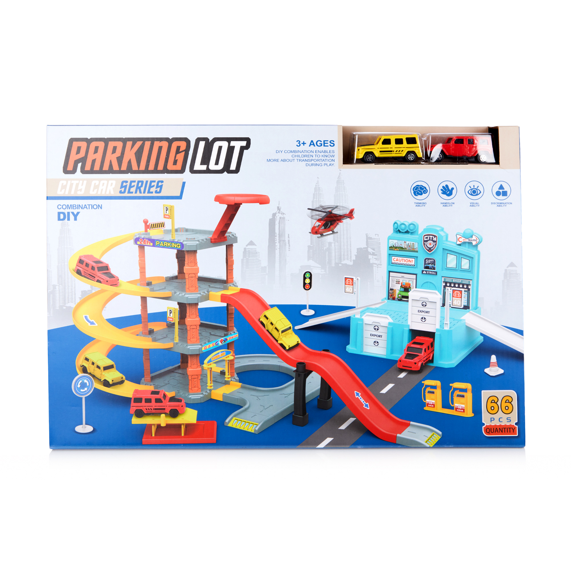 

Ігровий конструктор NingToys Автомобільний трек в наборі (P509)