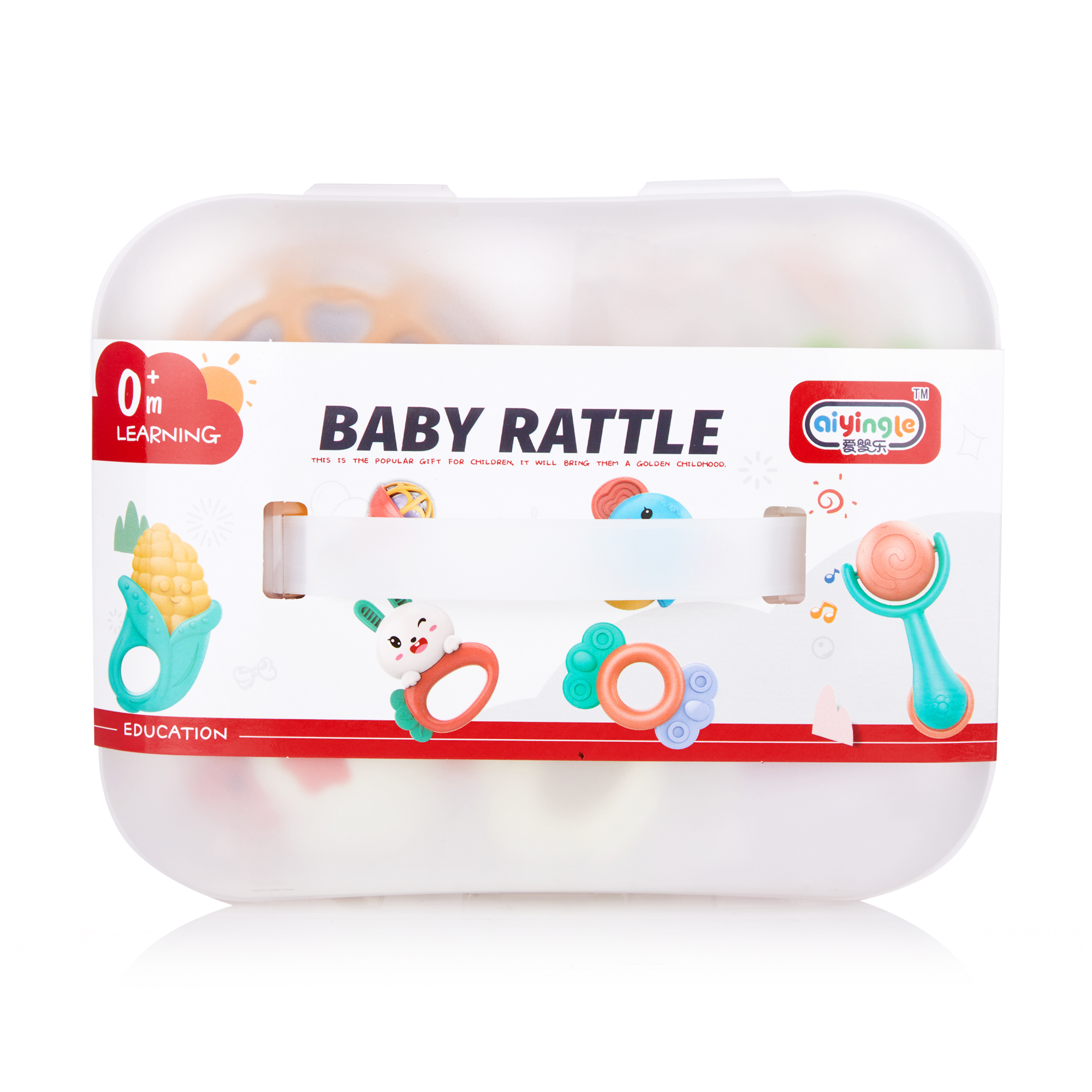 

Набір брязкалець ai-yingle в саквояжі, 5 шт (668-105)