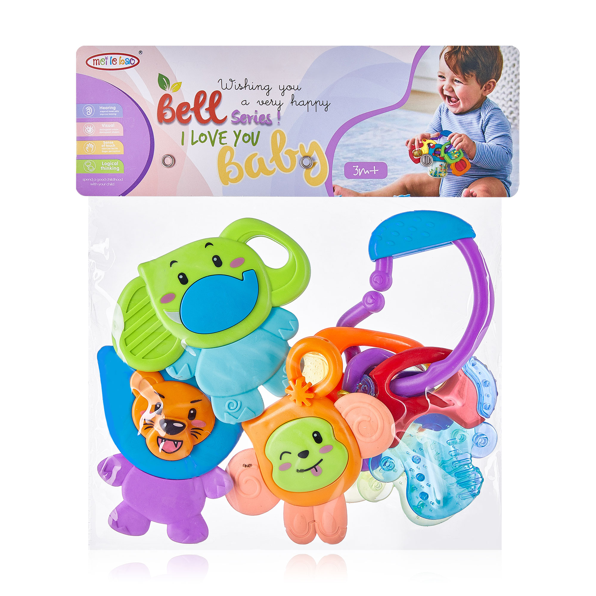 

Набір брязкалець для малюків Bright Spring пластик, 4 шт (8409-19)