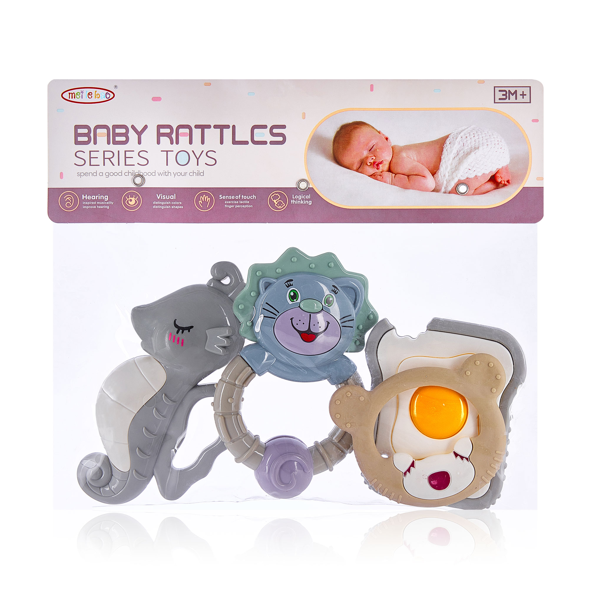 

Набір брязкалець для малюків Bright Spring пластик, 4 шт (8409-21)