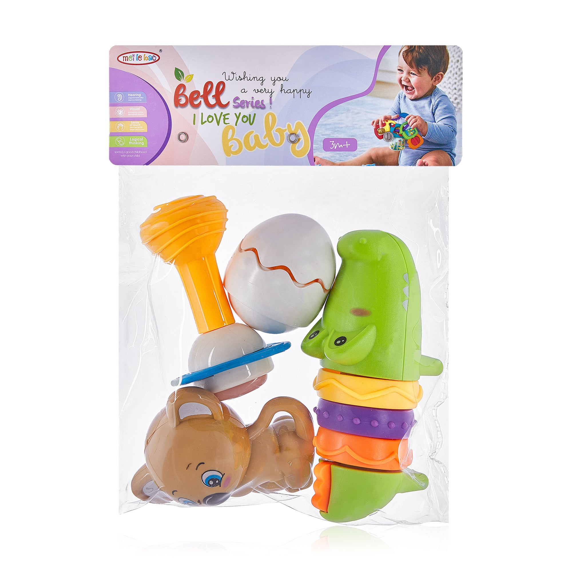 

Набір брязкалець для малюків Bright Spring пластик, 4 шт (8409-3)