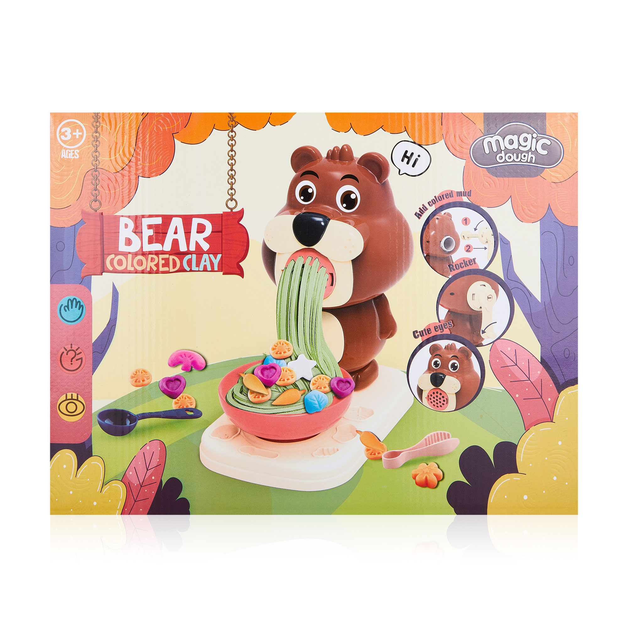 

Набір тіста для ліплення Kelly toys Ведмедик, 24 шт (8634)