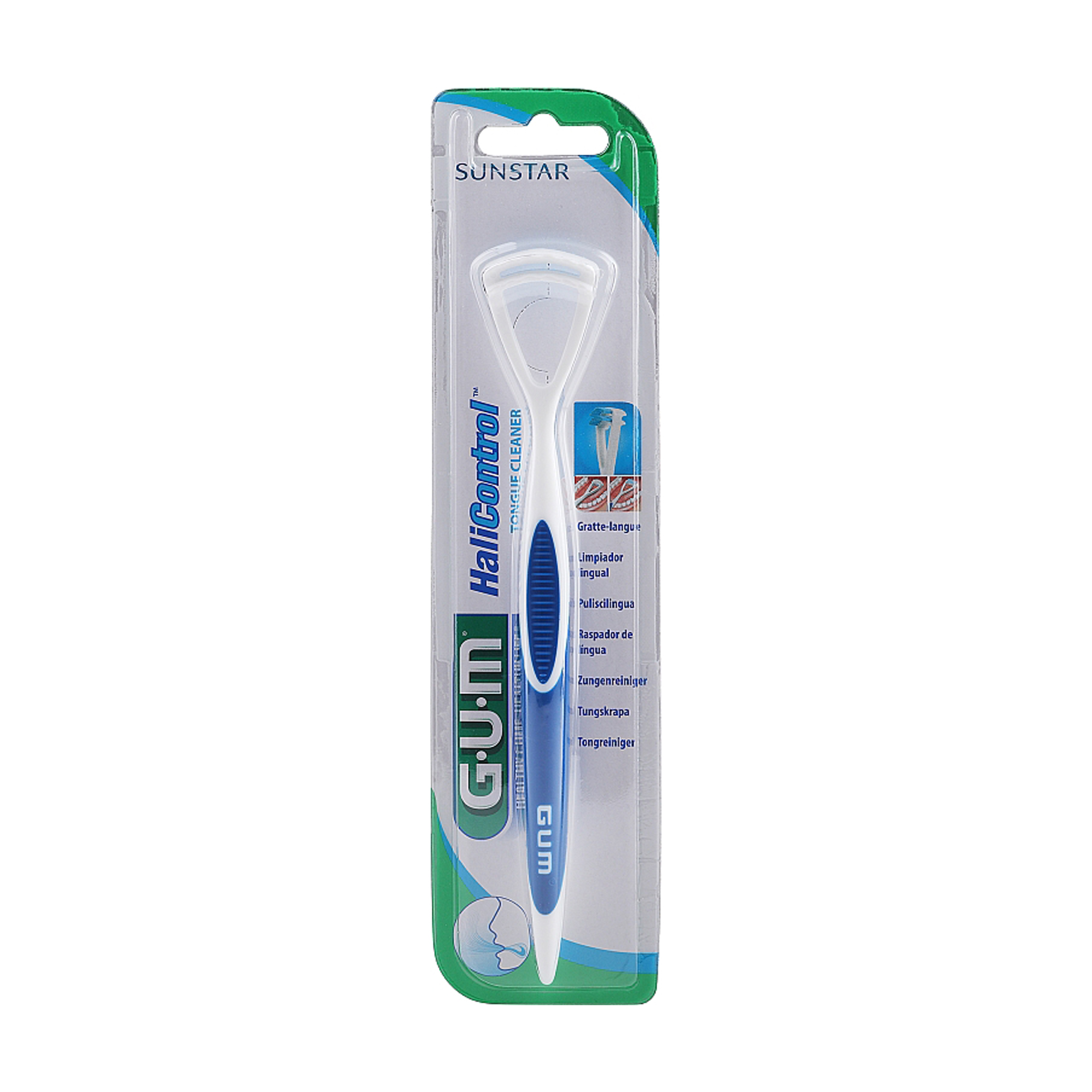 

Очищувач язика GUM Sunstar Tongue Cleaner біло-синій, 1 шт