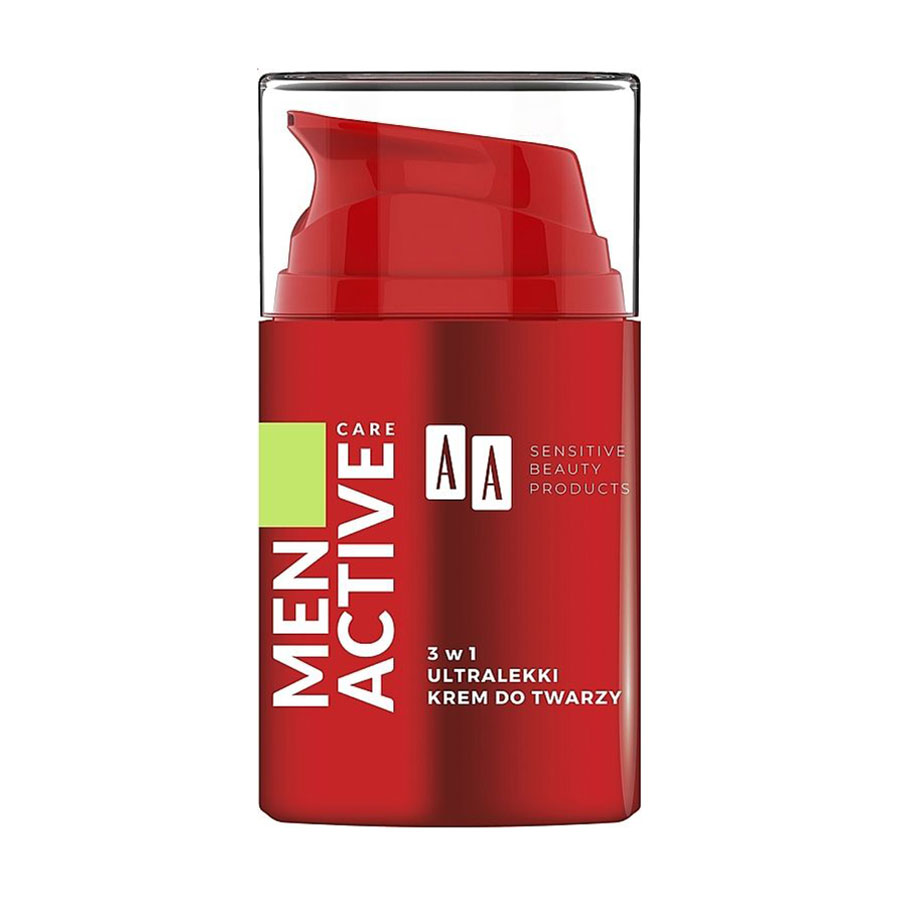 

Чоловічий ультралегкий крем для обличчя 3 в 1 AA Cosmetics Men Active Care, 50 мл