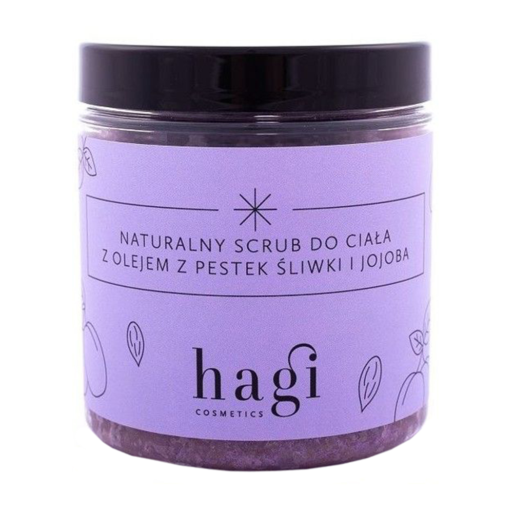 

Натуральний скраб для тіла Hagi Scrub з оліями сливи та жожоба, 300 г