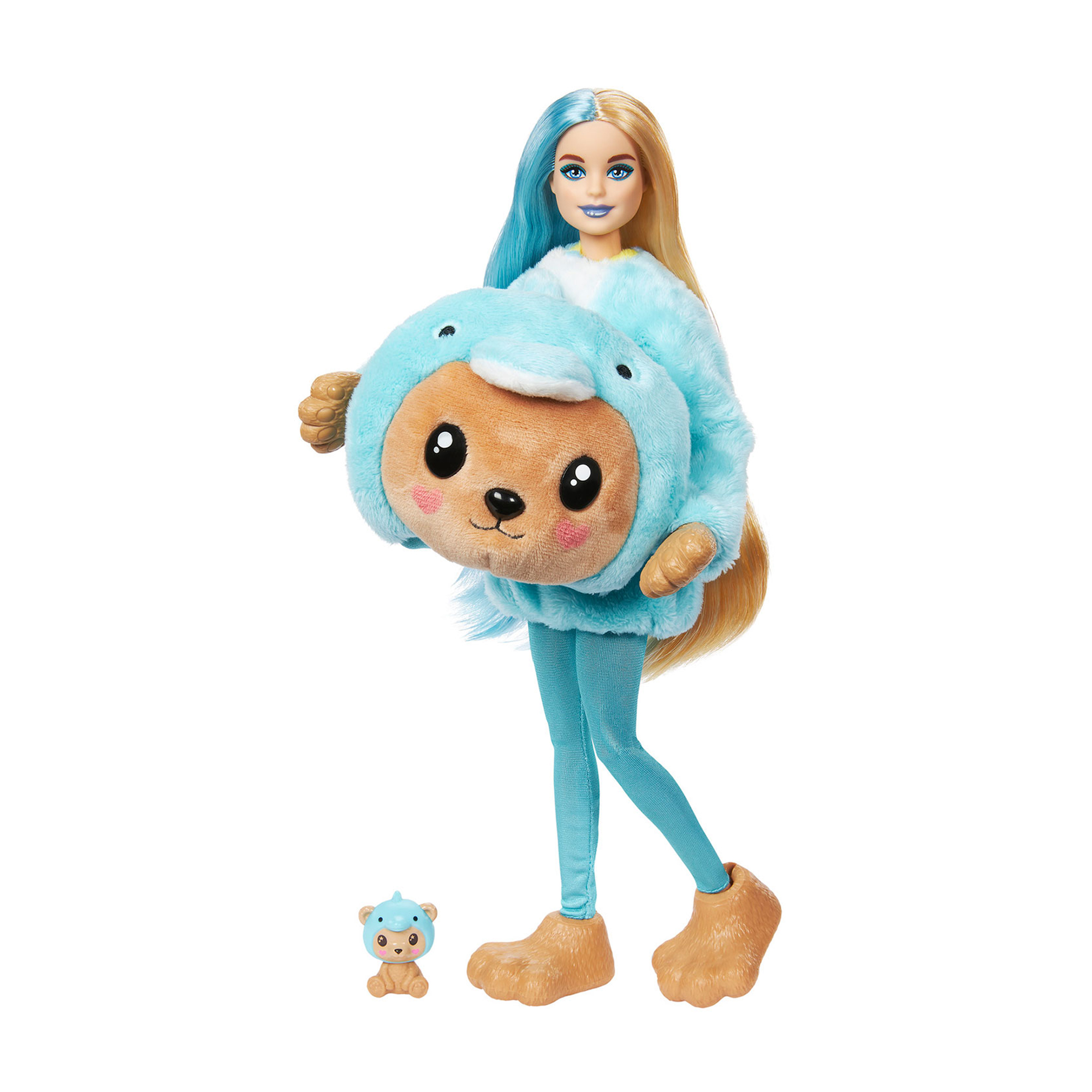 

Лялька Barbie Cutie Reveal Чудове комбо Ведмежа в костюмі дельфіна, 29 см, від 3 років (HRK25)