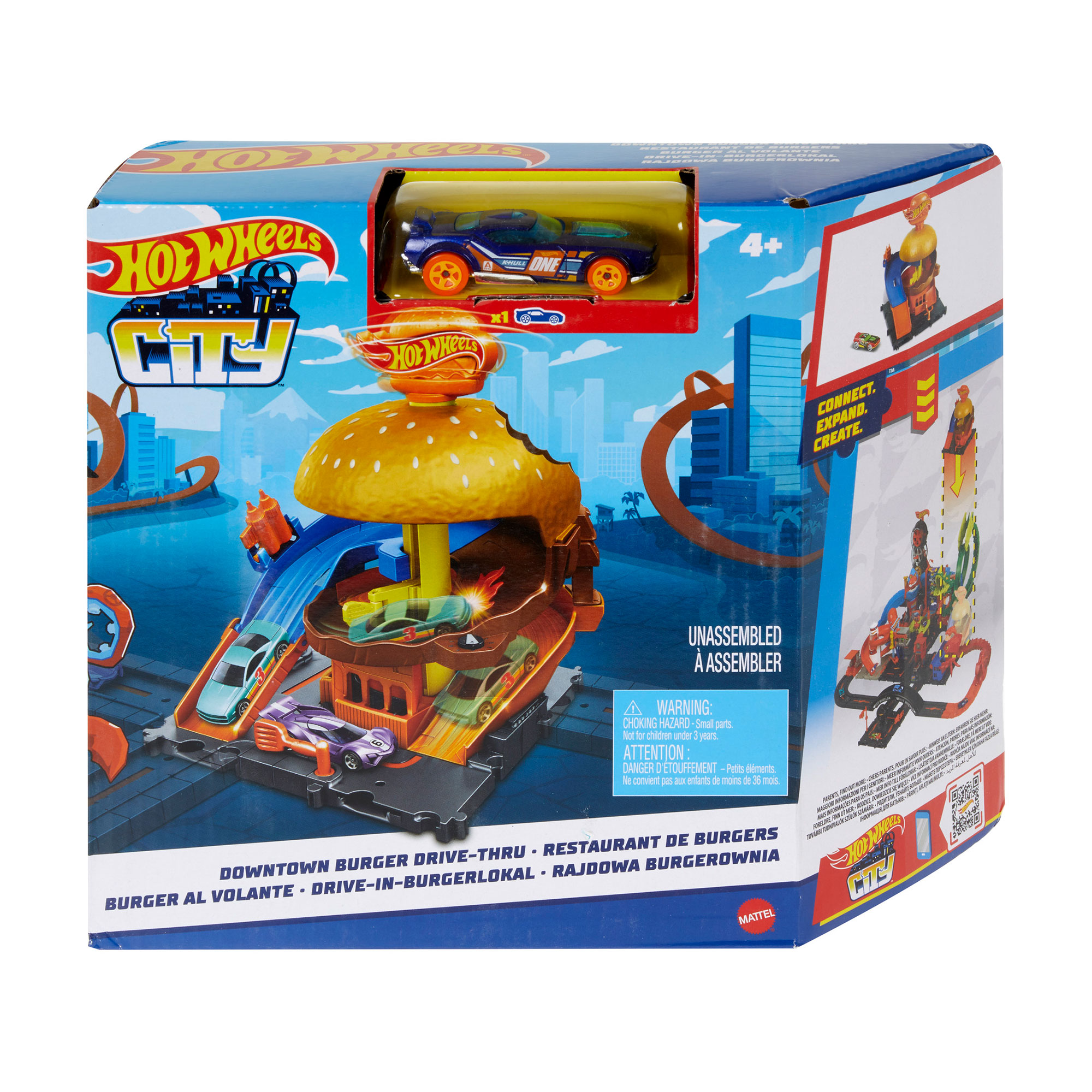 

Ігровий набір Hot Wheels Бургерна в центрі міста, від 4 років (HDR26)