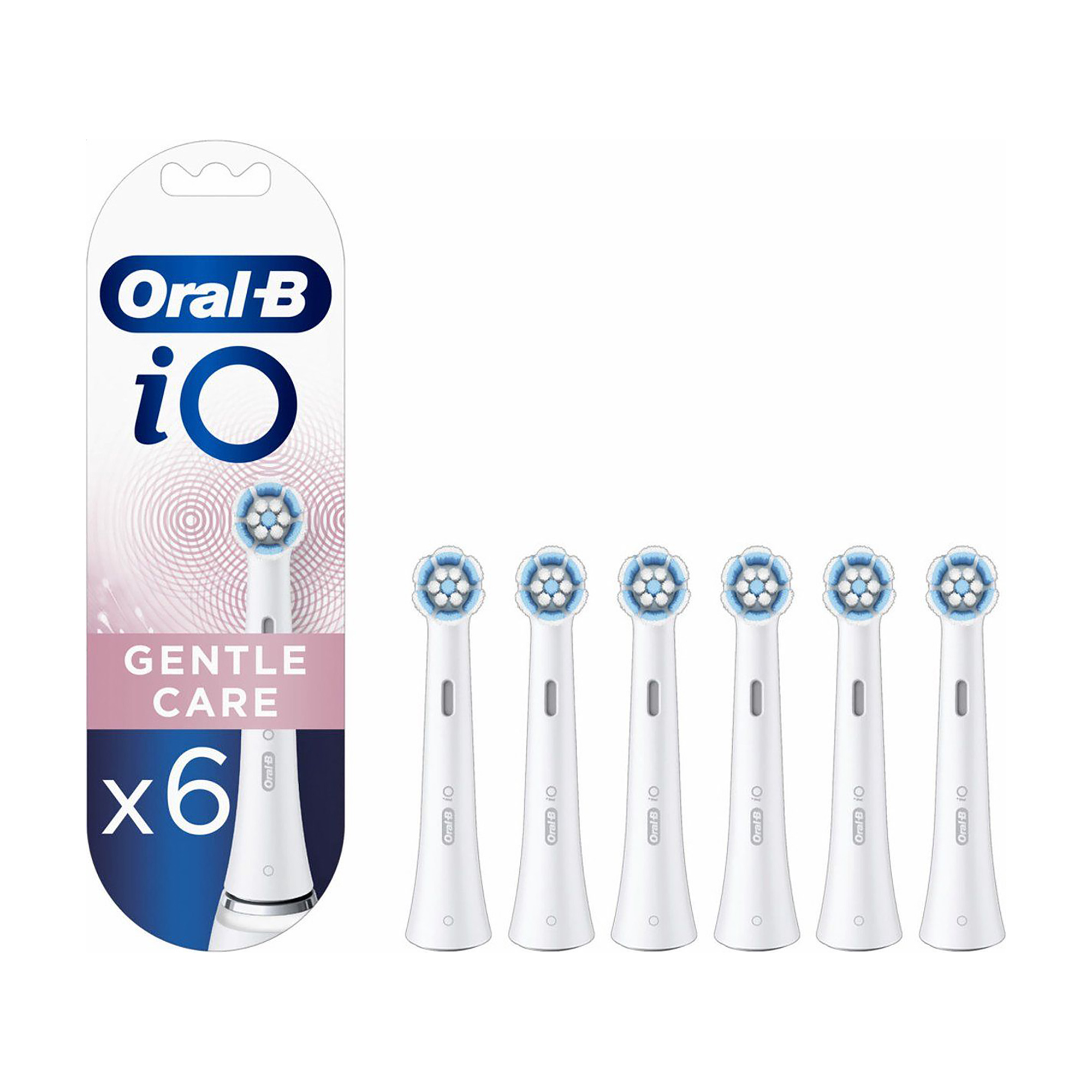 

Уцінка! Змінні насадки для електричної зубної щітки Oral-B iO Gentle Care білі, 6 шт