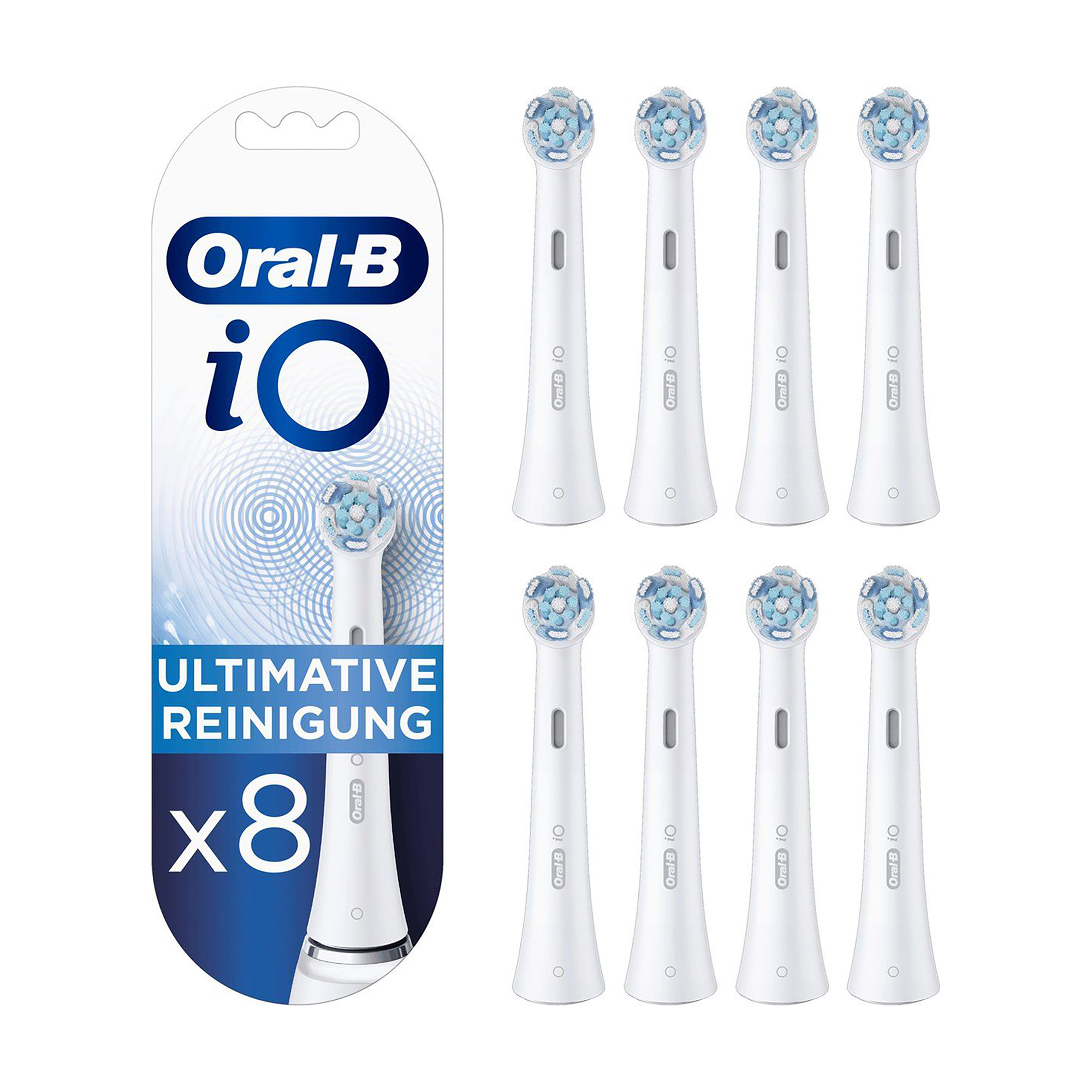 

Уцінка! Змінні насадки для електричної зубної щітки Oral-B iO Ultimate Clean білі, 8 шт