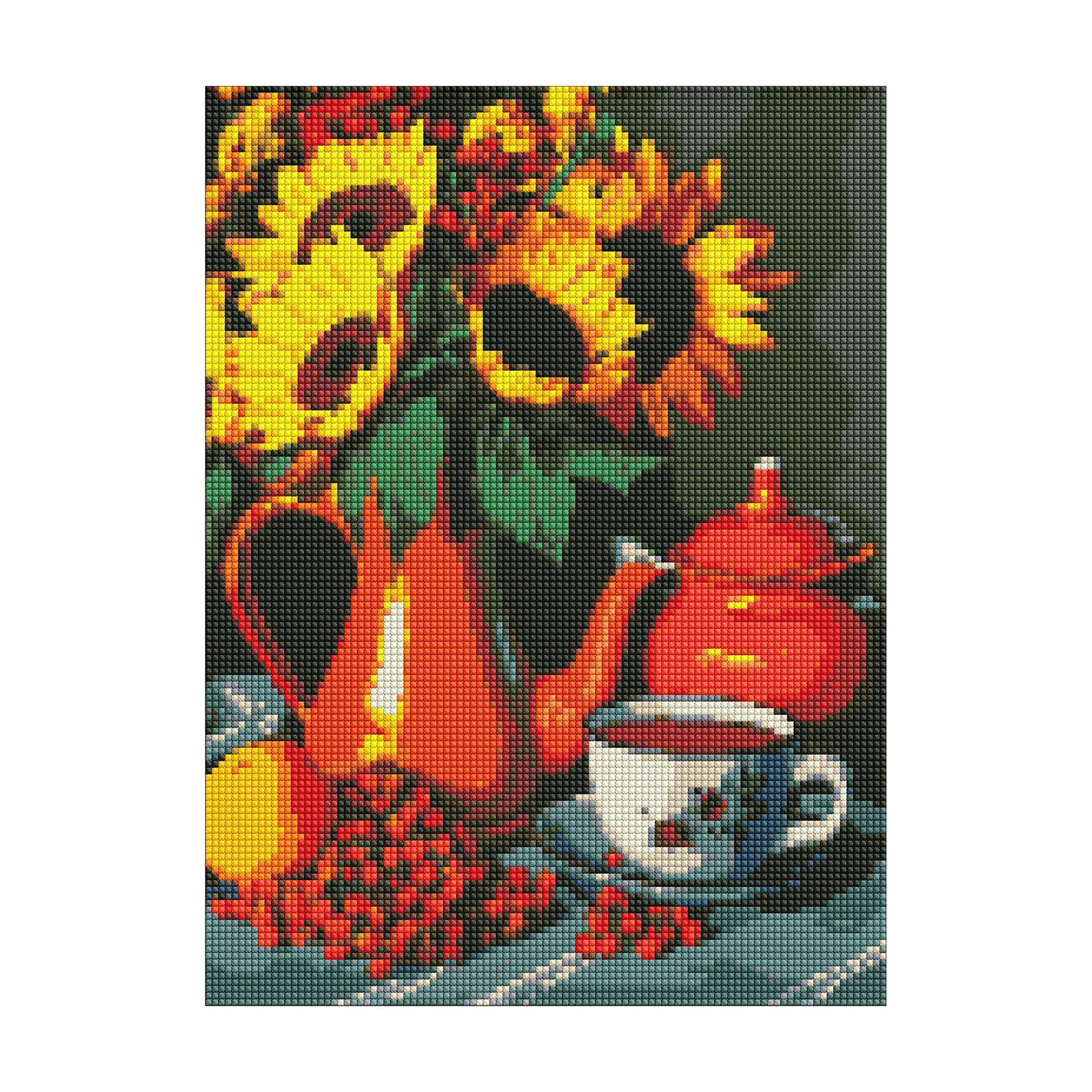 

Алмазна мозаїка Ideyka Чаювання влітку, 30*40 см (AMO7810)