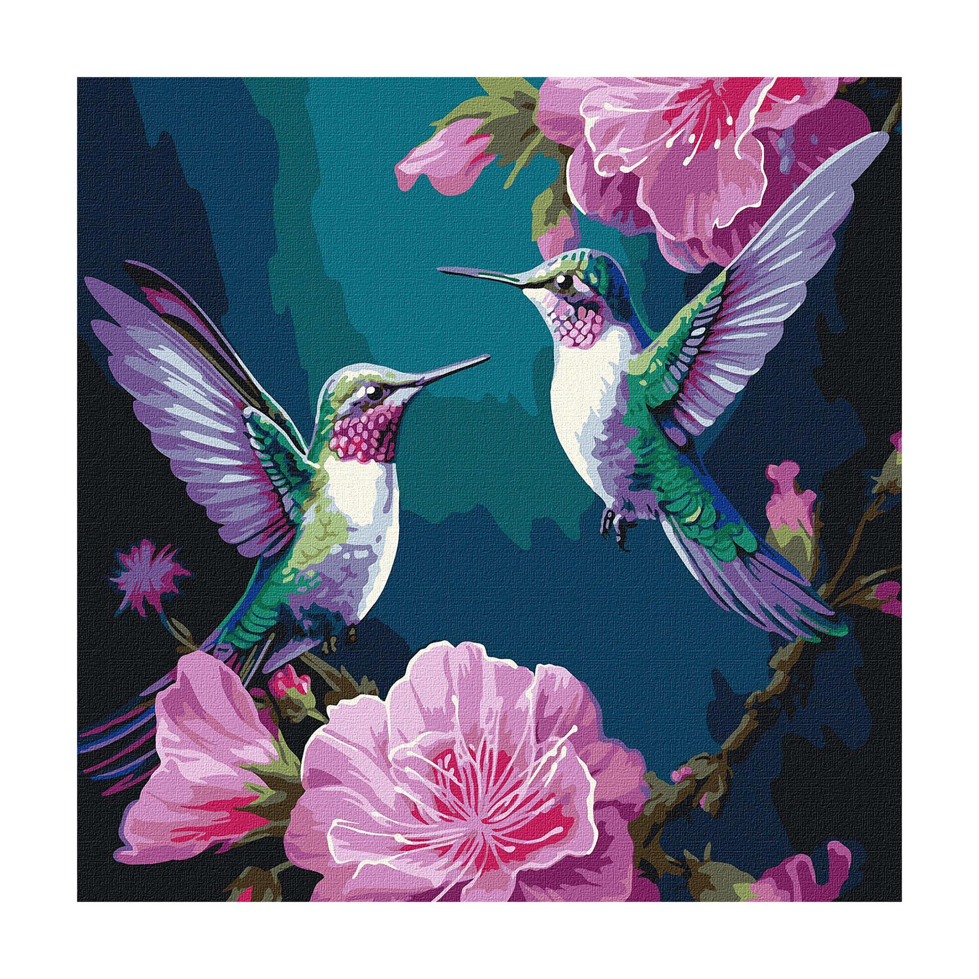 

Картина за номерами Ideyka Казкові птахи з фарбами металік, 40*40 см (KHO6582)