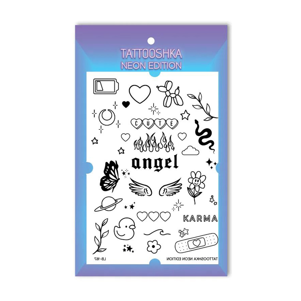 

Тимчасові татуювання-наклейки Tattooshka Fun неонові