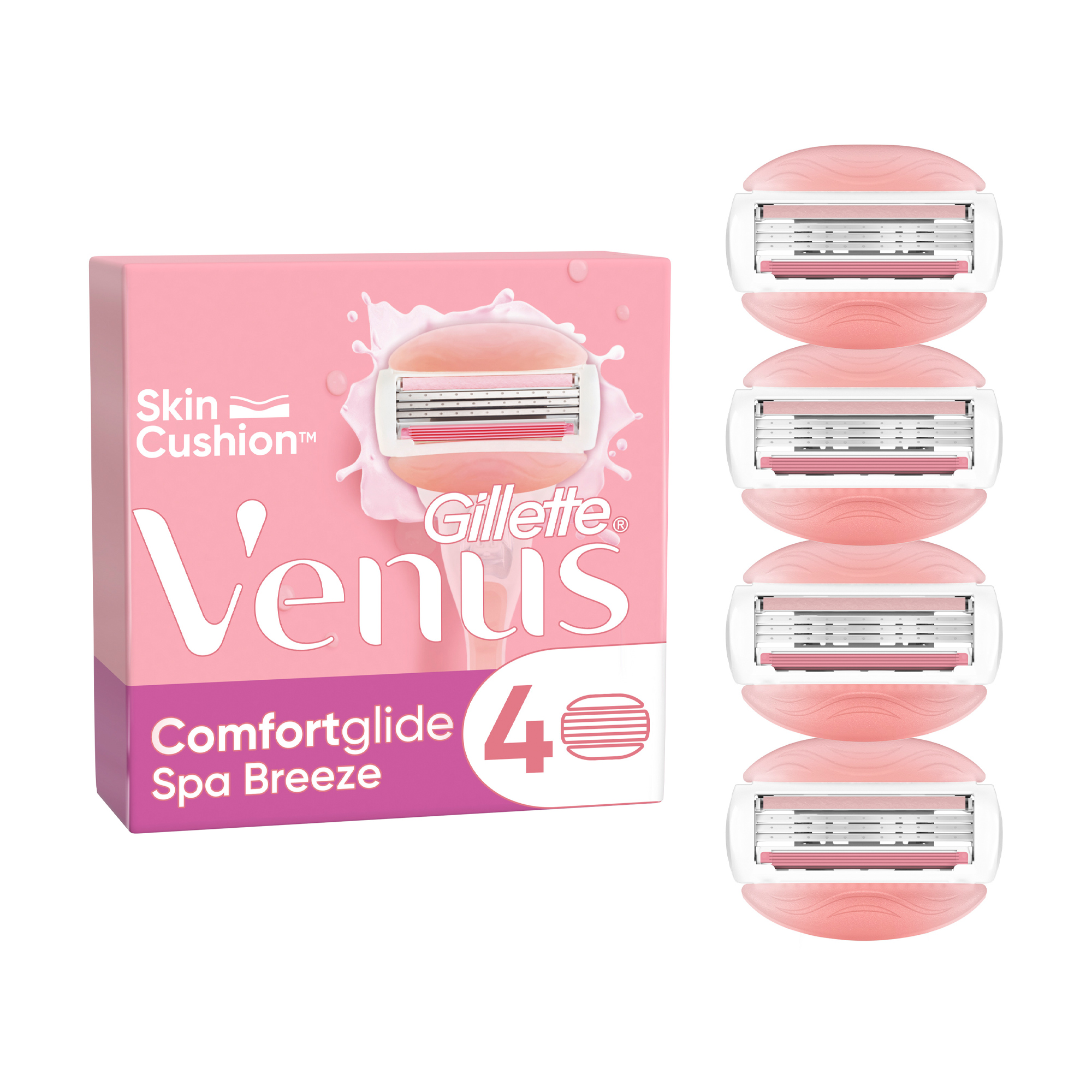 

Уцінка! Змінні картриджі для гоління Gillette Venus ComfortGlide SPA Breeze, 4 шт