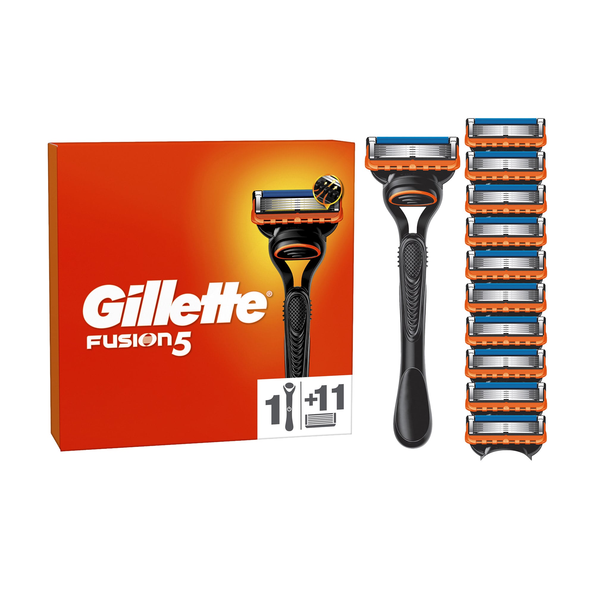 

Станок для гоління чоловічий (бритва) Gillette Fusion5 з 11 змінними картриджами