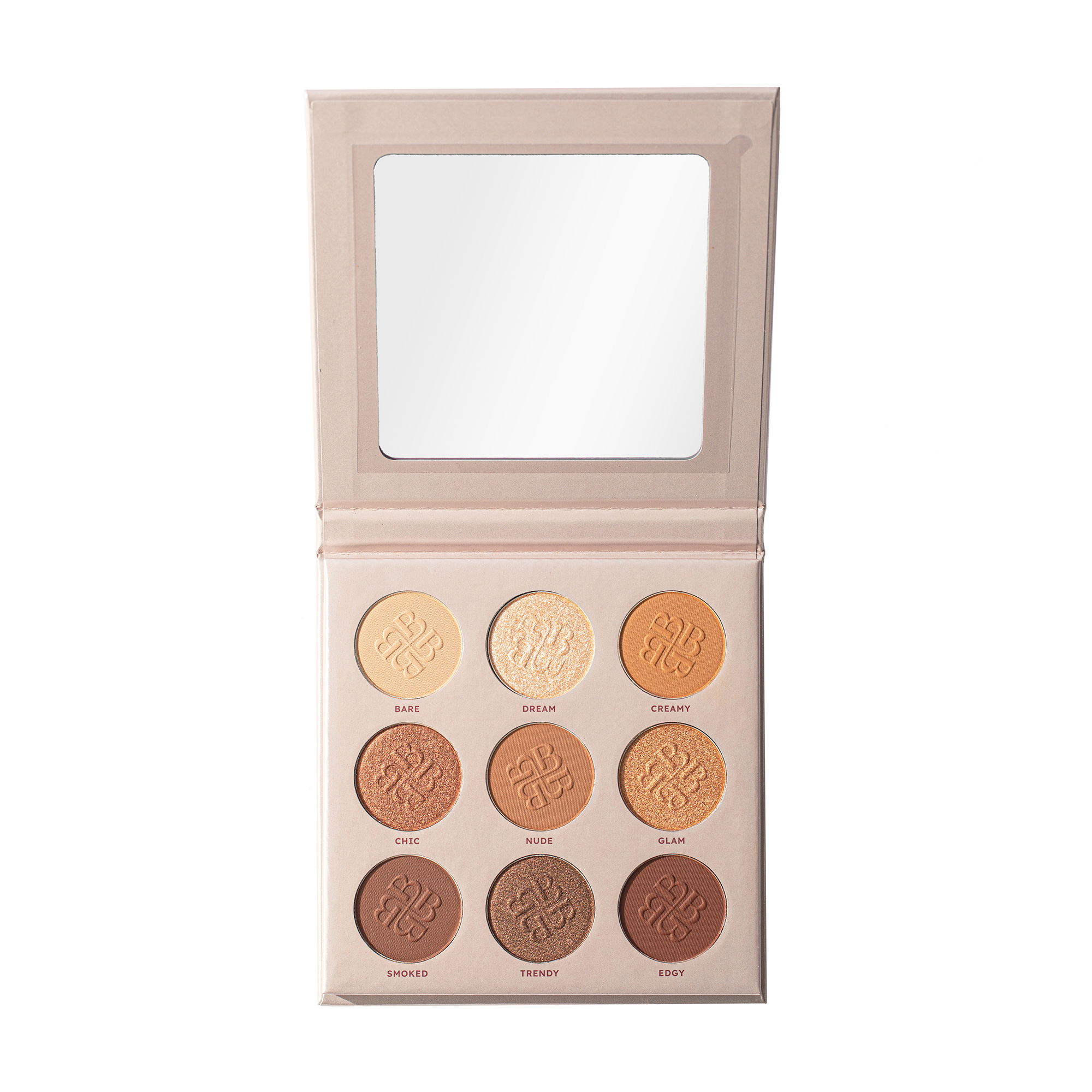 

Палетка тіней для повік Bogenia Pro Match Eyeshadow Palette BG904, 9 кольорів, 001, 14.4 г