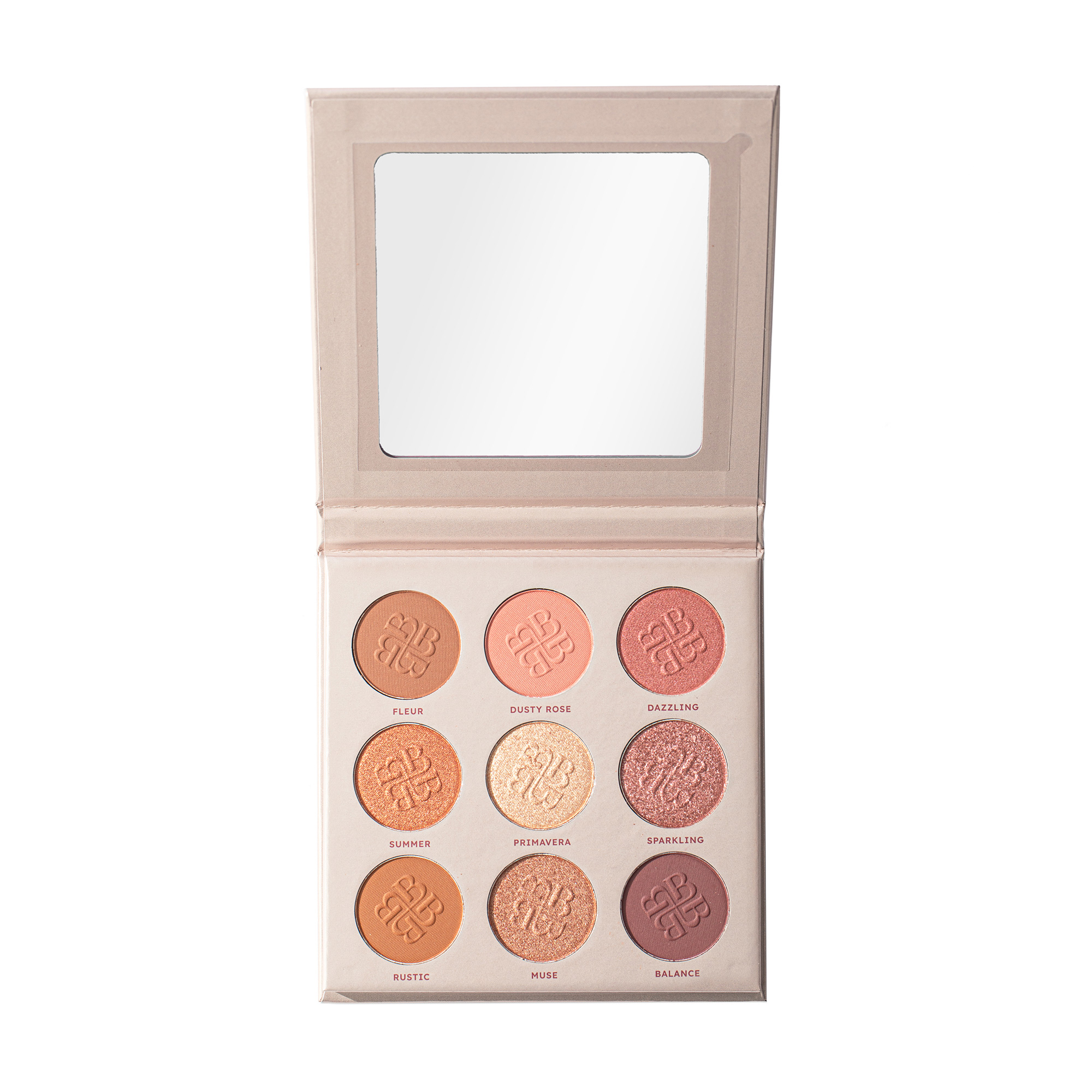 

Палетка тіней для повік Bogenia Match Eyeshadow Palette BG904, 9 кольорів, 002, 14.4 г