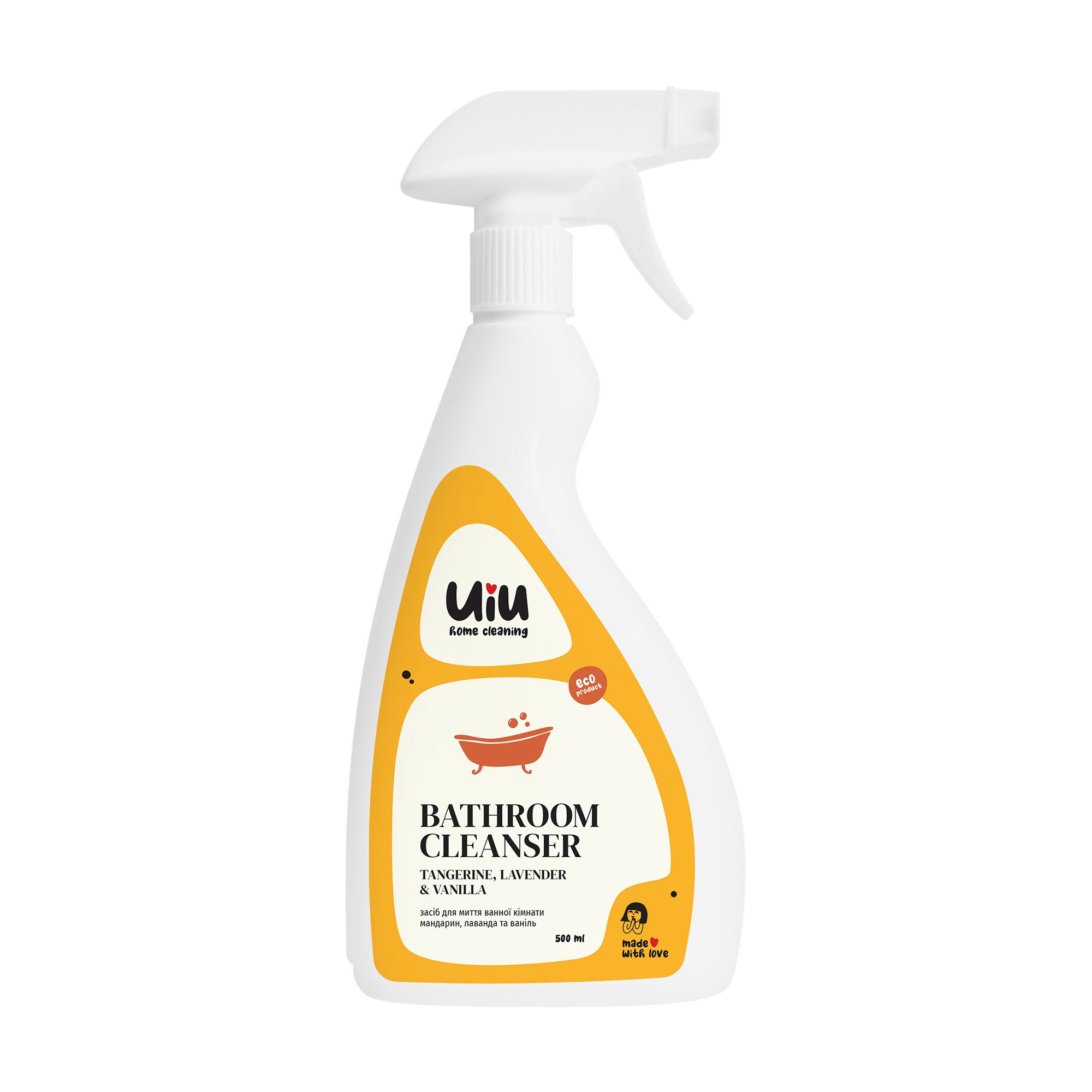

Засіб для миття ванної кімнати UIU Bathroom Cleanser Мандарин, лаванда та ваніль, 500 мл