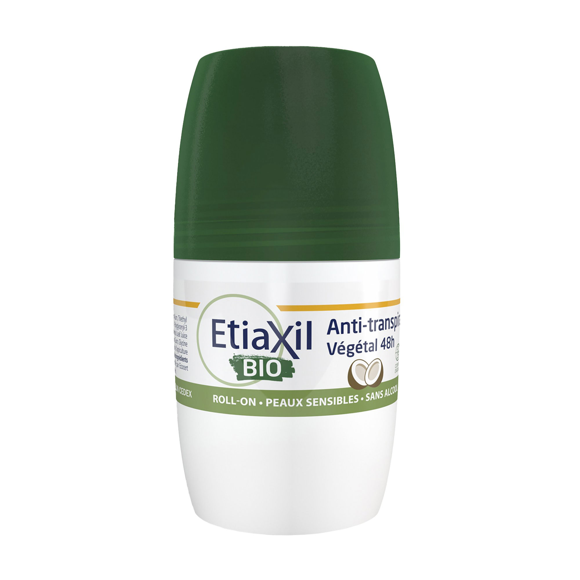 

Уцінка! Кульковий антиперспірант Etiaxil Bio Anti-Transpirant 48H Roll-On з ароматом кокосу, 50 мл