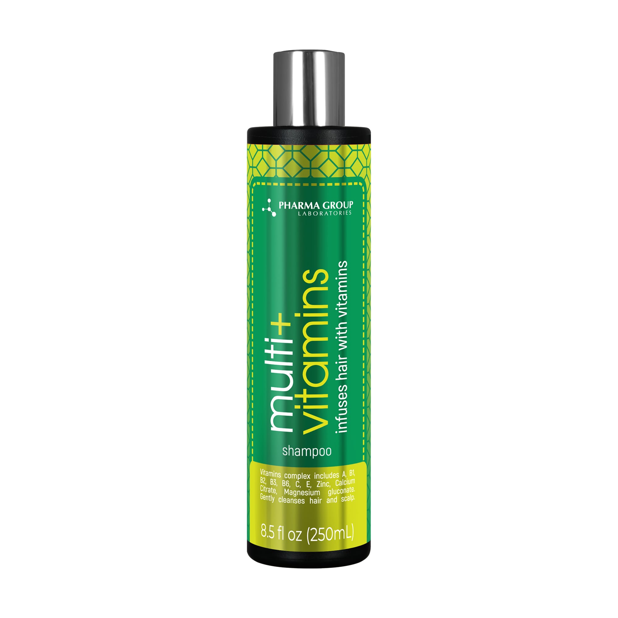 

Уцінка! Шампунь для волосся PHARMA GROUP Laboratories Multi+ Vitamins Енергія мультивітамінів, 250 мл