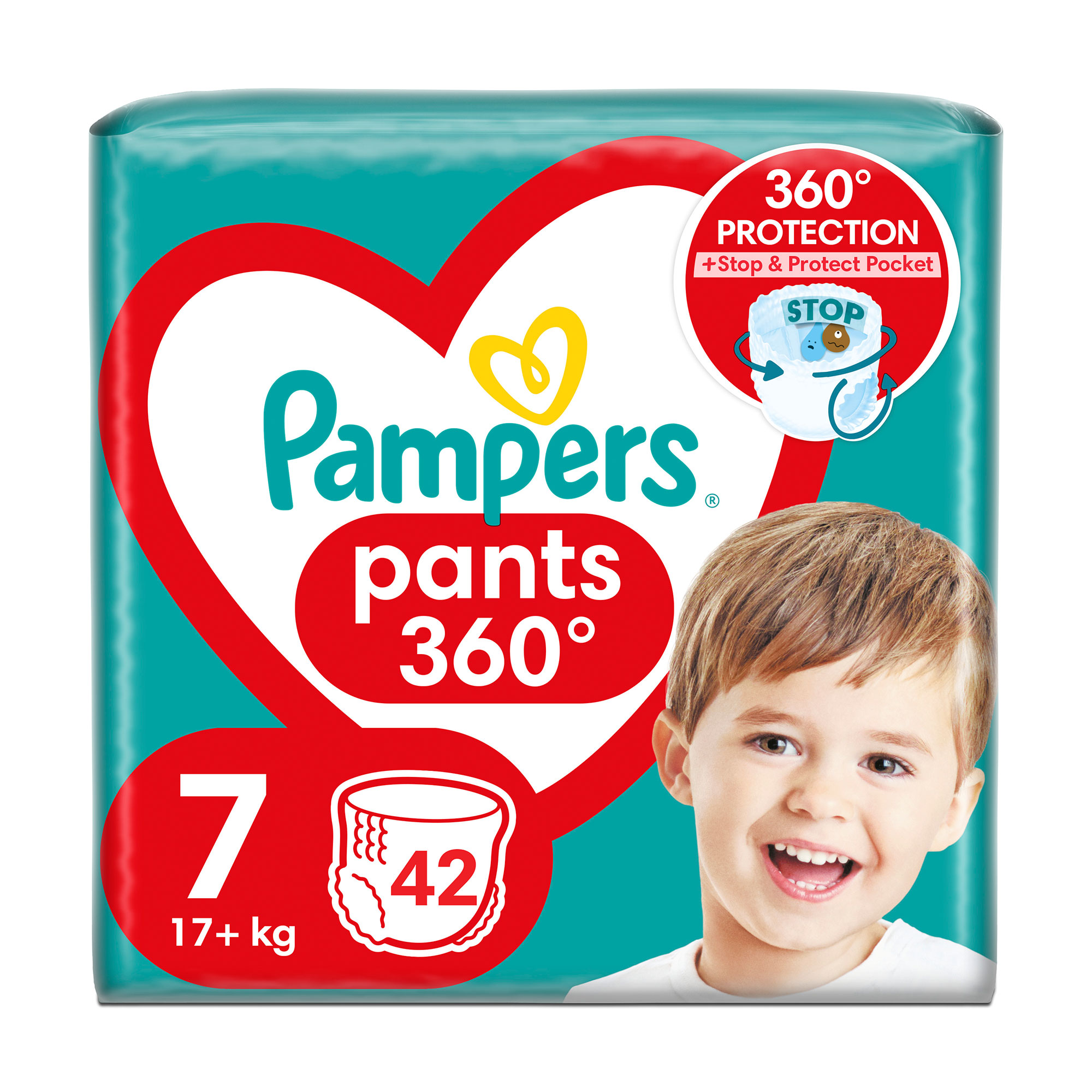 

Уцінка! Підгузки-трусики Pampers Pants розмір 7 (17+ кг), 42 шт
