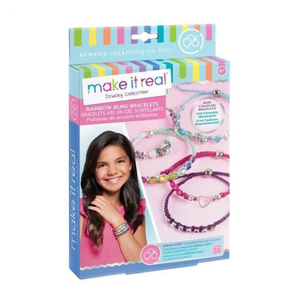 

Набір для створення шарм-браслетів Make it Real Яскрава веселка, 75 елементів, від 8 років (MR1206)