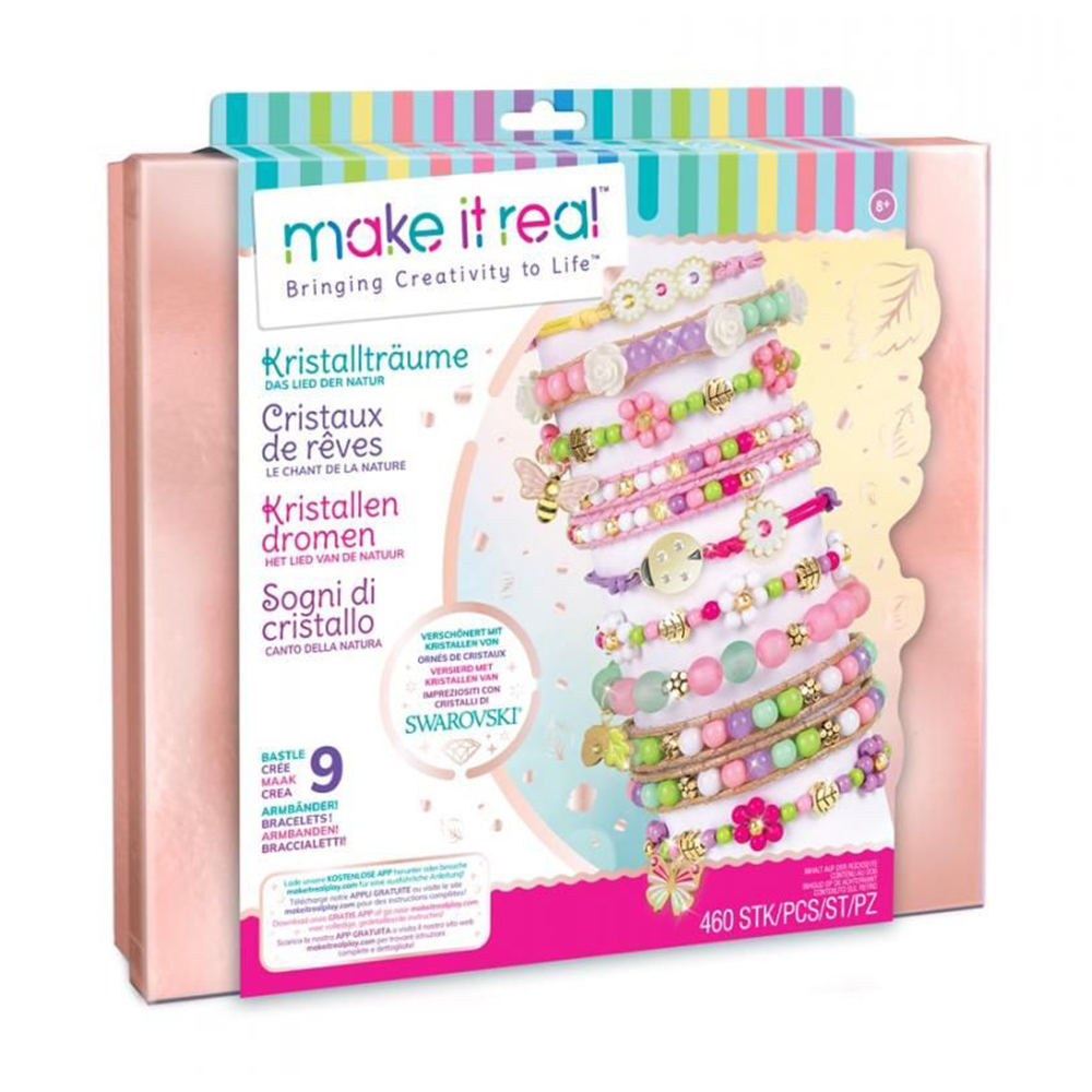 

Набір для створення шарм-браслетів Make it Real Казкова природа, з кристалами Swarovski, 460 елементів, від 8 років (MR1724)