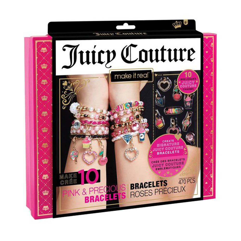 

Набір для створення шарм-браслетів Make it Real Juicy Couture Рожевий зорепад, від 8 років, 25*5.5*28 см (MR4408)