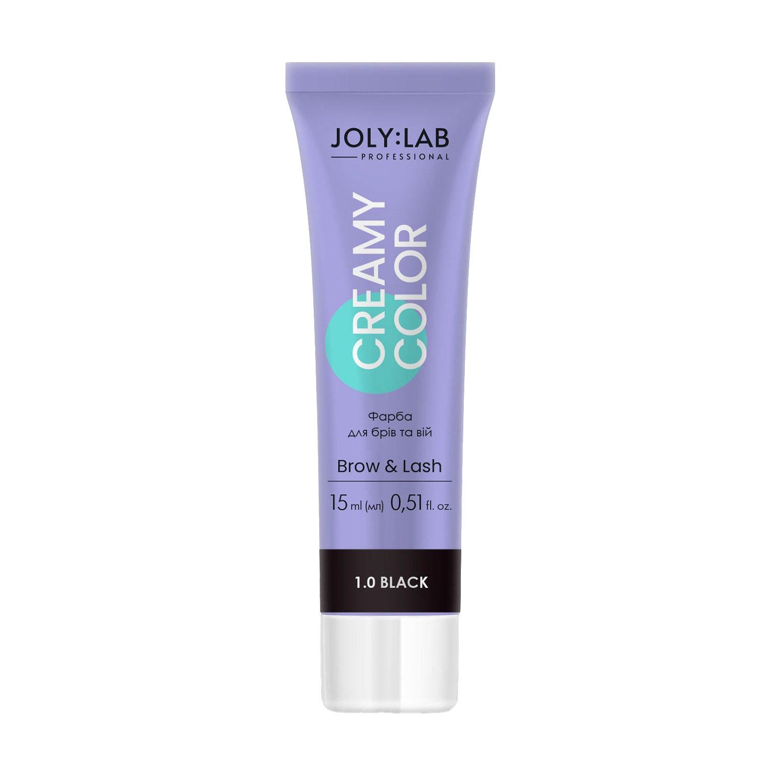 

Фарба для брів та вій Joly:Lab Brow & Lash Creamy Color 1.0 Black, 15 мл