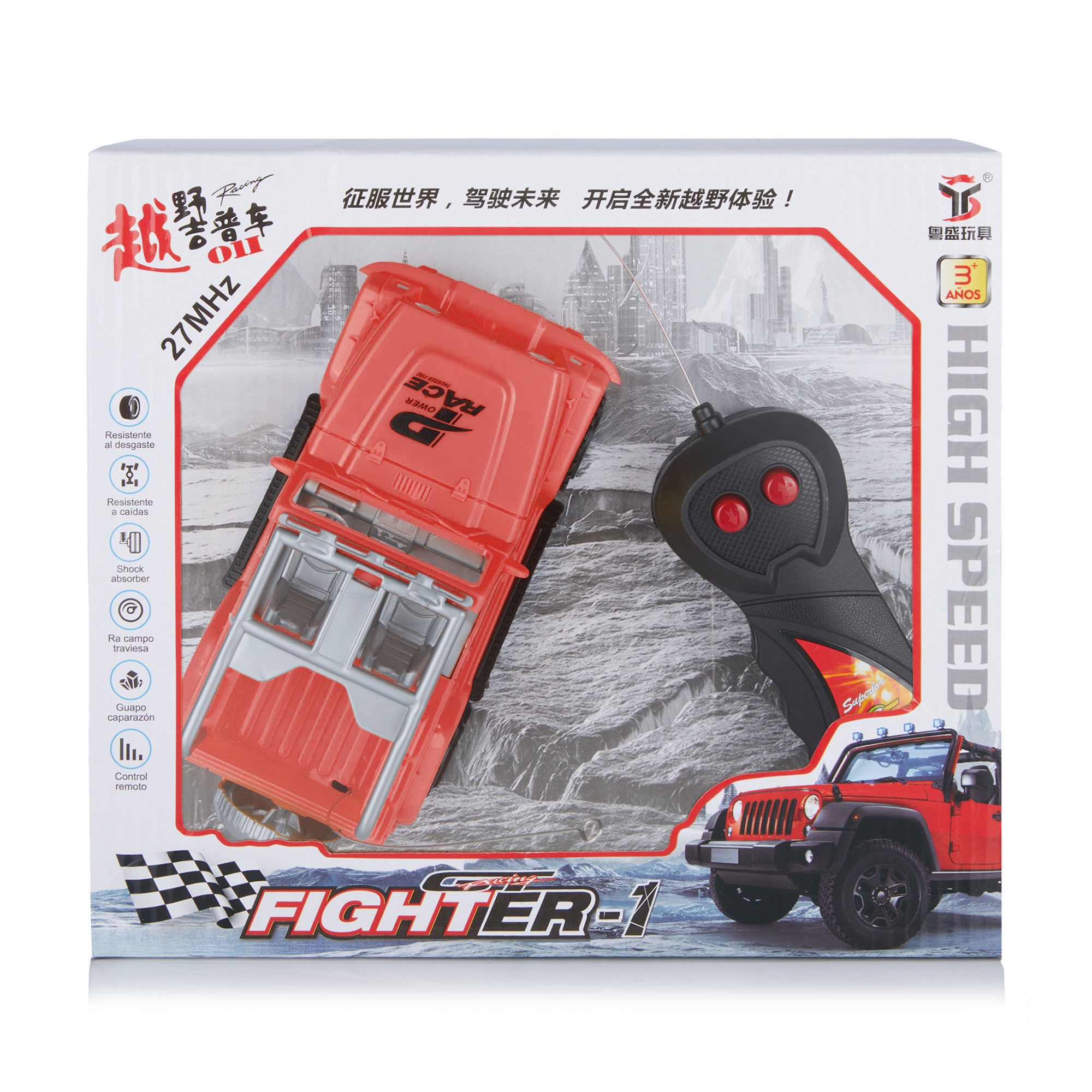 

Позашляховик Yuesheng Toys на радіокеруванні, з пультом, червоний (889-25 red)