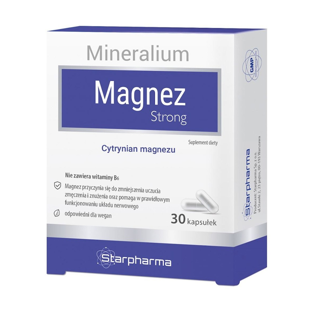 

Уцінка! Магній Starpharma Mineralium Magnesium Strong, 30 капсул