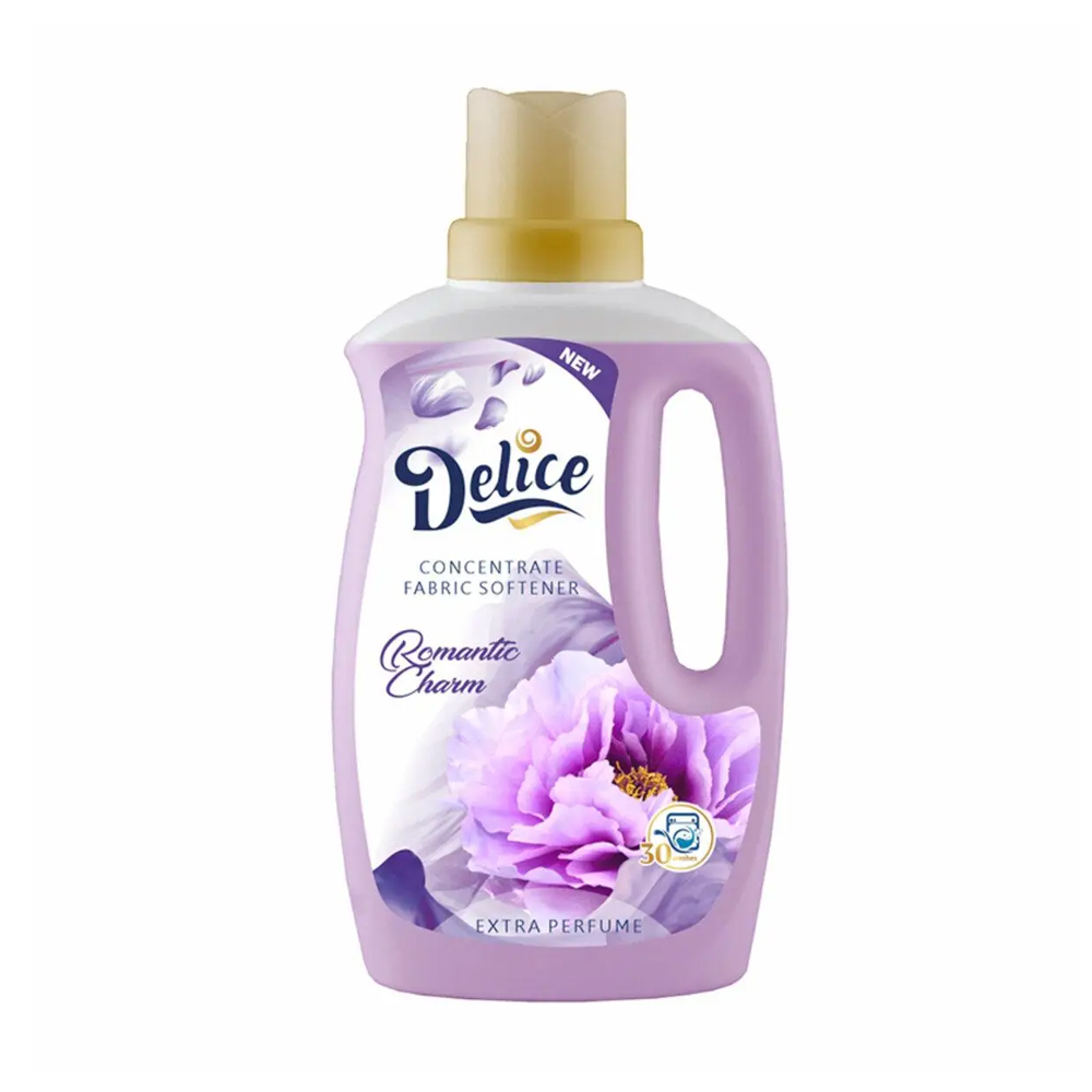 

Кондиціонер для білизни Delice Romantic Charm, 30 циклів прання, 1 л