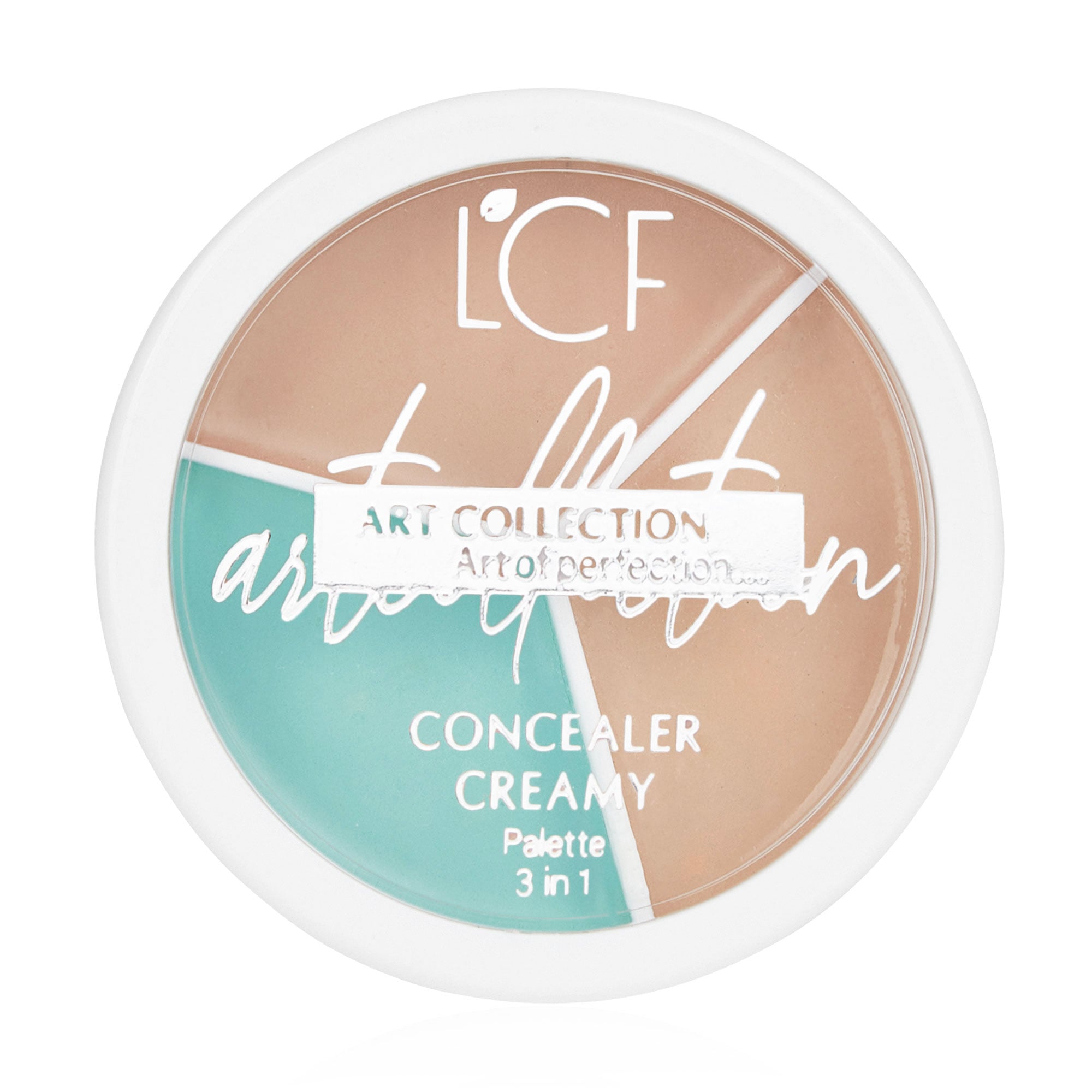 

Уцінка! Кремовий контуринг для обличчя LCF Art Collection Concealer Creamy Palette 3 In 1, тон 2, 9 г