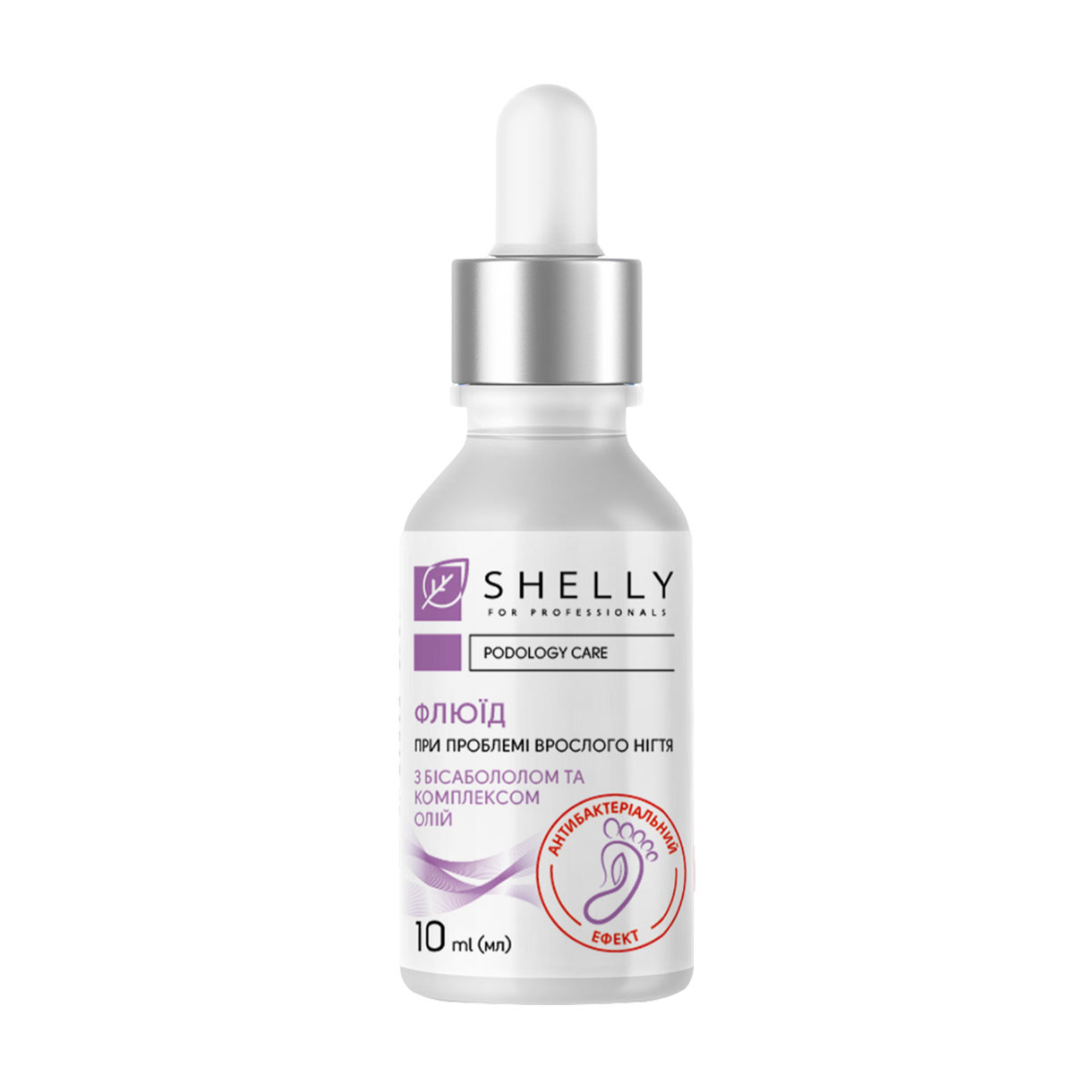 

Уцінка! Флюїд при проблемі врослого нігтя Shelly Podology Care з антибактеріальним ефектом, з бісаболом та комплексом олій, 10 мл