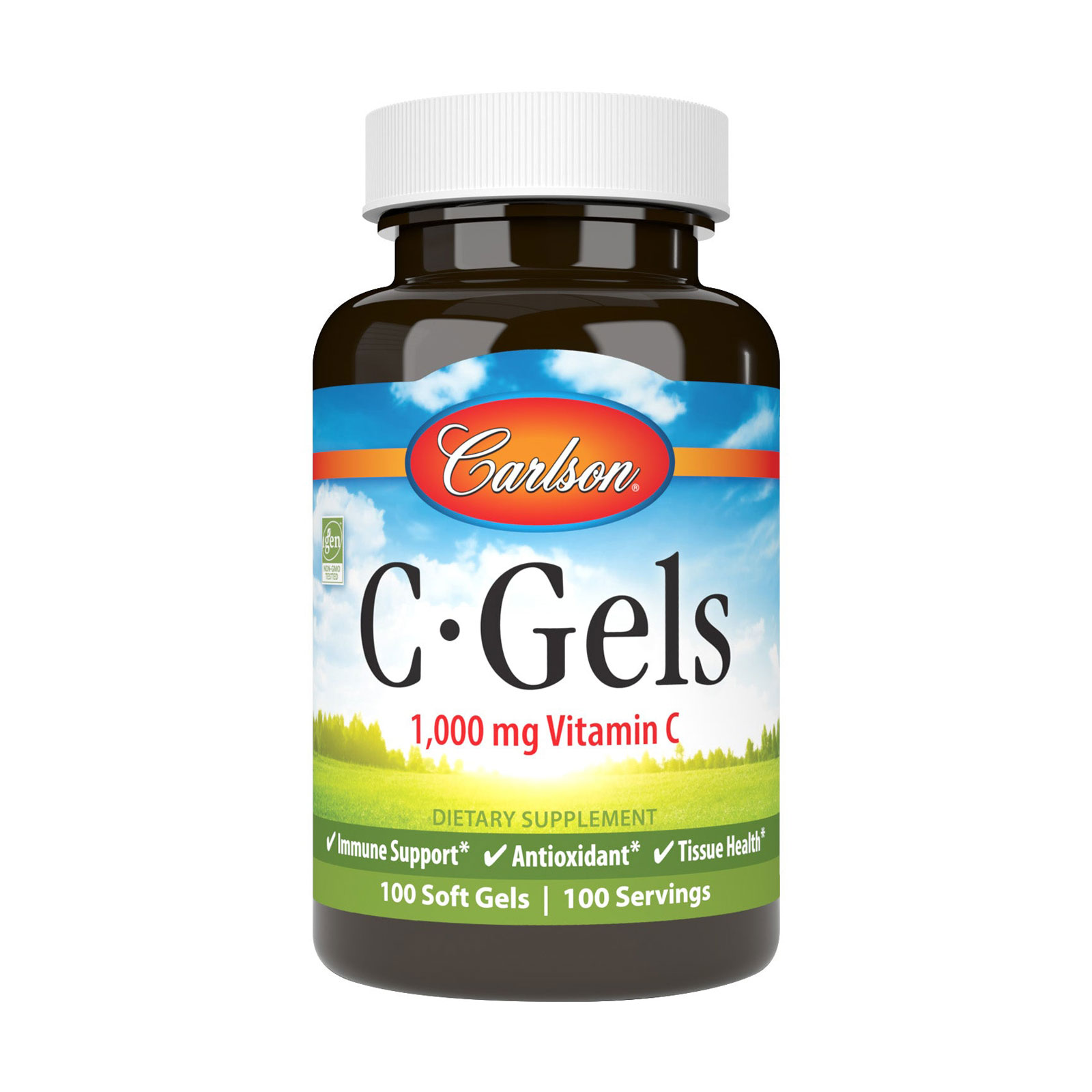 

Вітамін С Carlson Labs C-Gel Vitamin C 1000 мг, 100 гелевих капсул