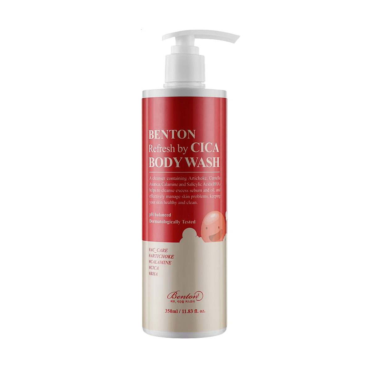 

Уцінка! Гель для душу Benton Refresh By Cica Body Wash з екстрактом центели, 350 мл