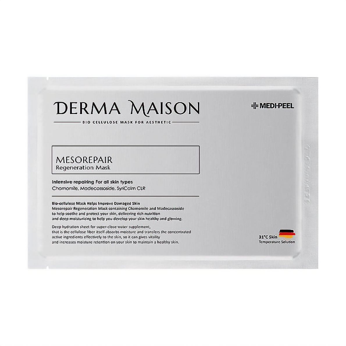 

Уцінка! Мезовідновлювальна тканинна маска для обличчя Medi-Peel Derma Maison Mesorepair Regeneration Mask з ліфтинг-ефектом, 30 мл