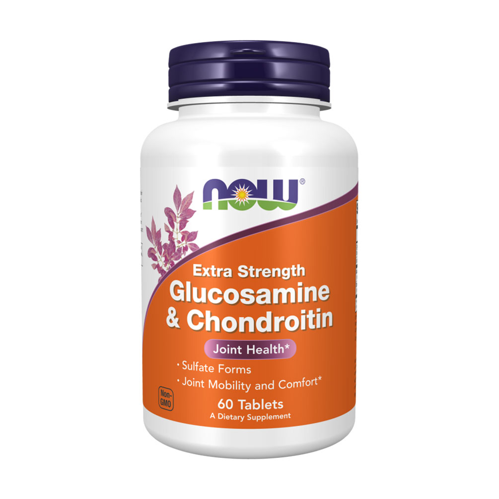 

Глюкозамін та хондроїтин NOW foods Glucosamine & Chondroitin, 60 таблеток