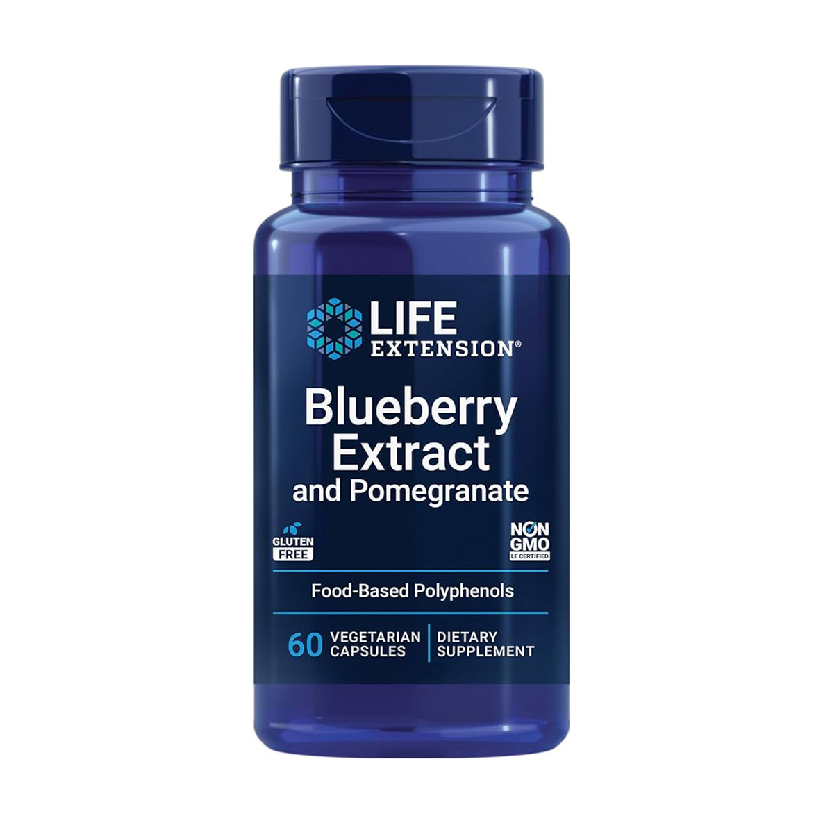 

Уцінка! Екстракт чорниці з гранатом Life Extension Blueberry Extract and Pomegranate, 60 вегетаріанських капсул