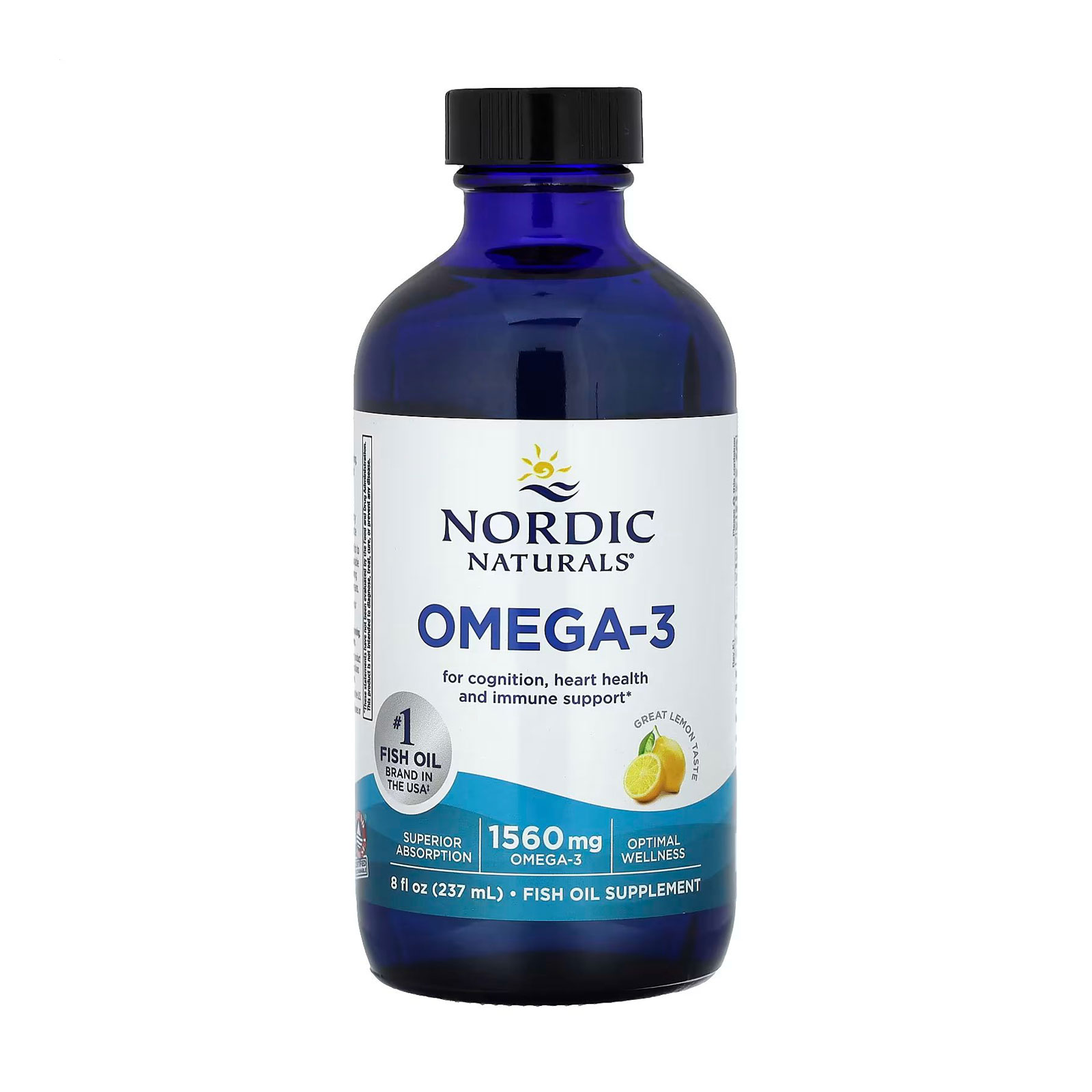 

Риб'ячий жир Nordic Naturals Omega-3 1560 мг, зі смаком лимону, 237 мл