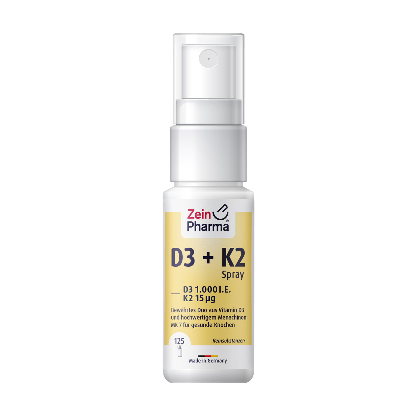 

Вітаміни Д3 та K2 ZeinPharma D3 + K2 Spray 1000 МО + 15 мкг, в спреї, 25 мл